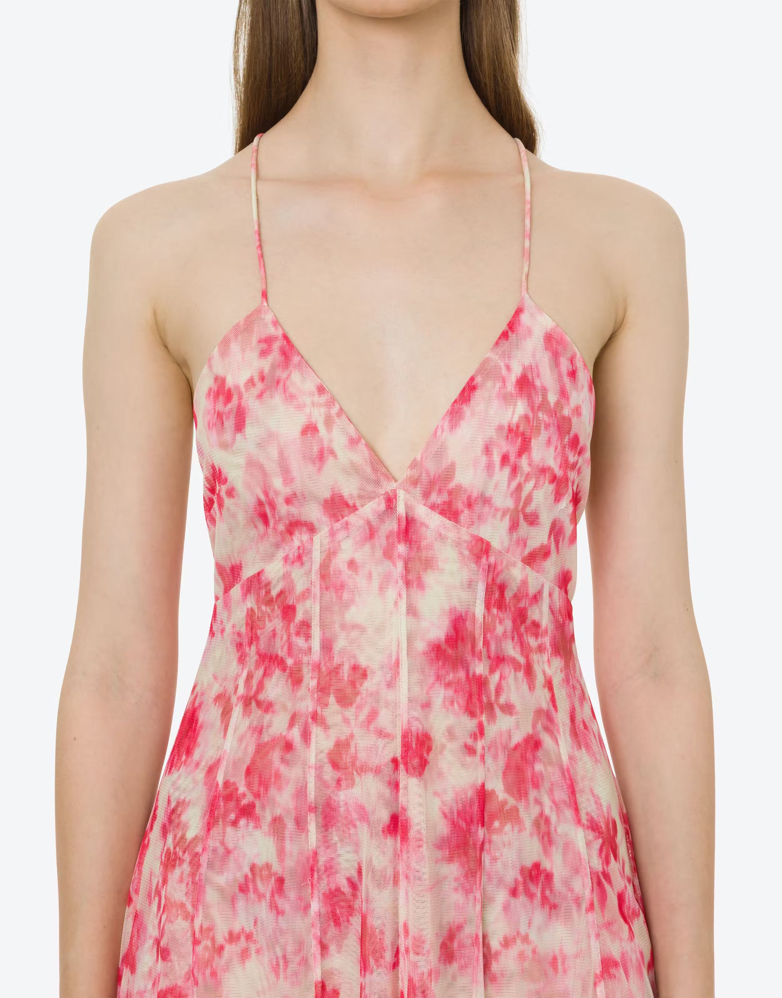 Tulle dress with flower print - PHILOSOPHY