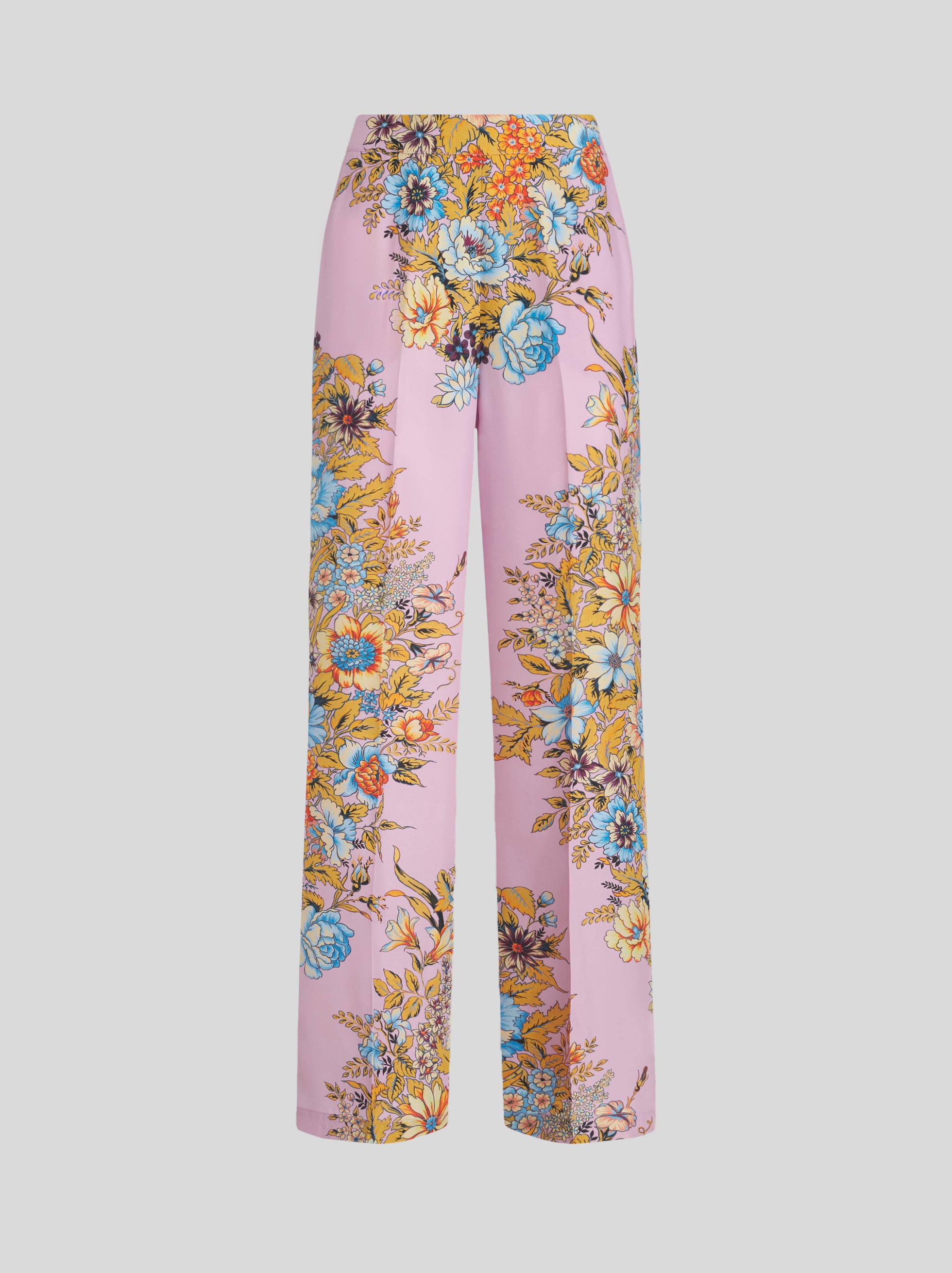 Light Purple Silk Pants - Etro