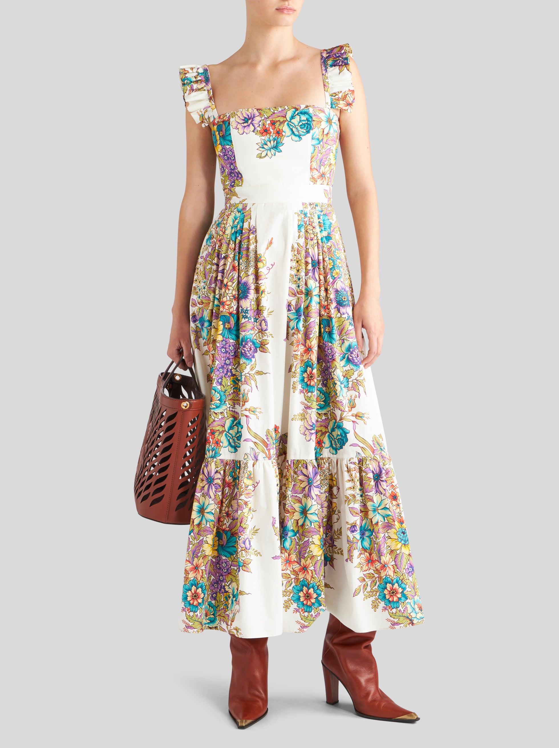 Cotton dress with print - Etro - ESPACE CANNELLE