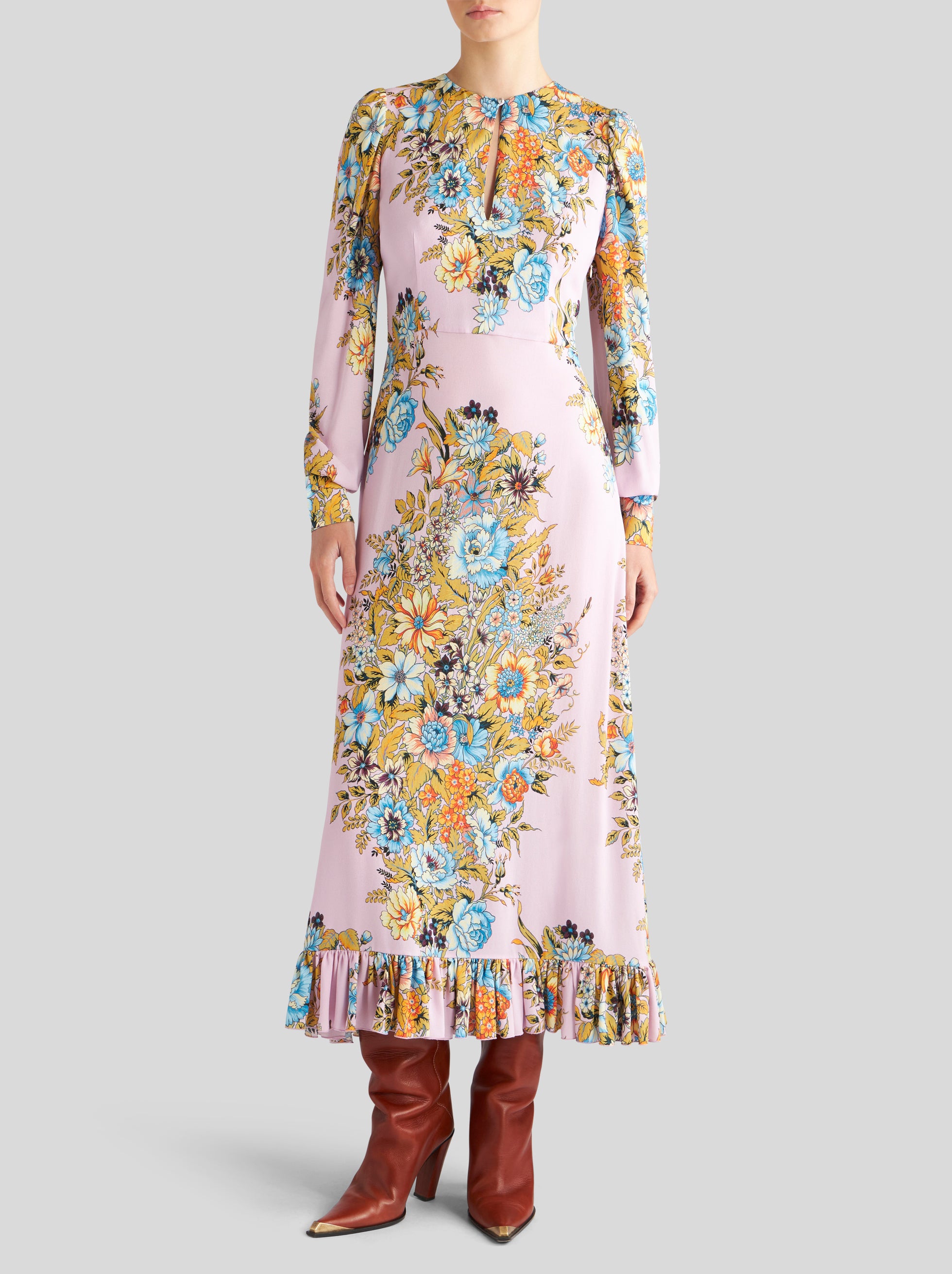 Vestido  com estampa floral - Etro