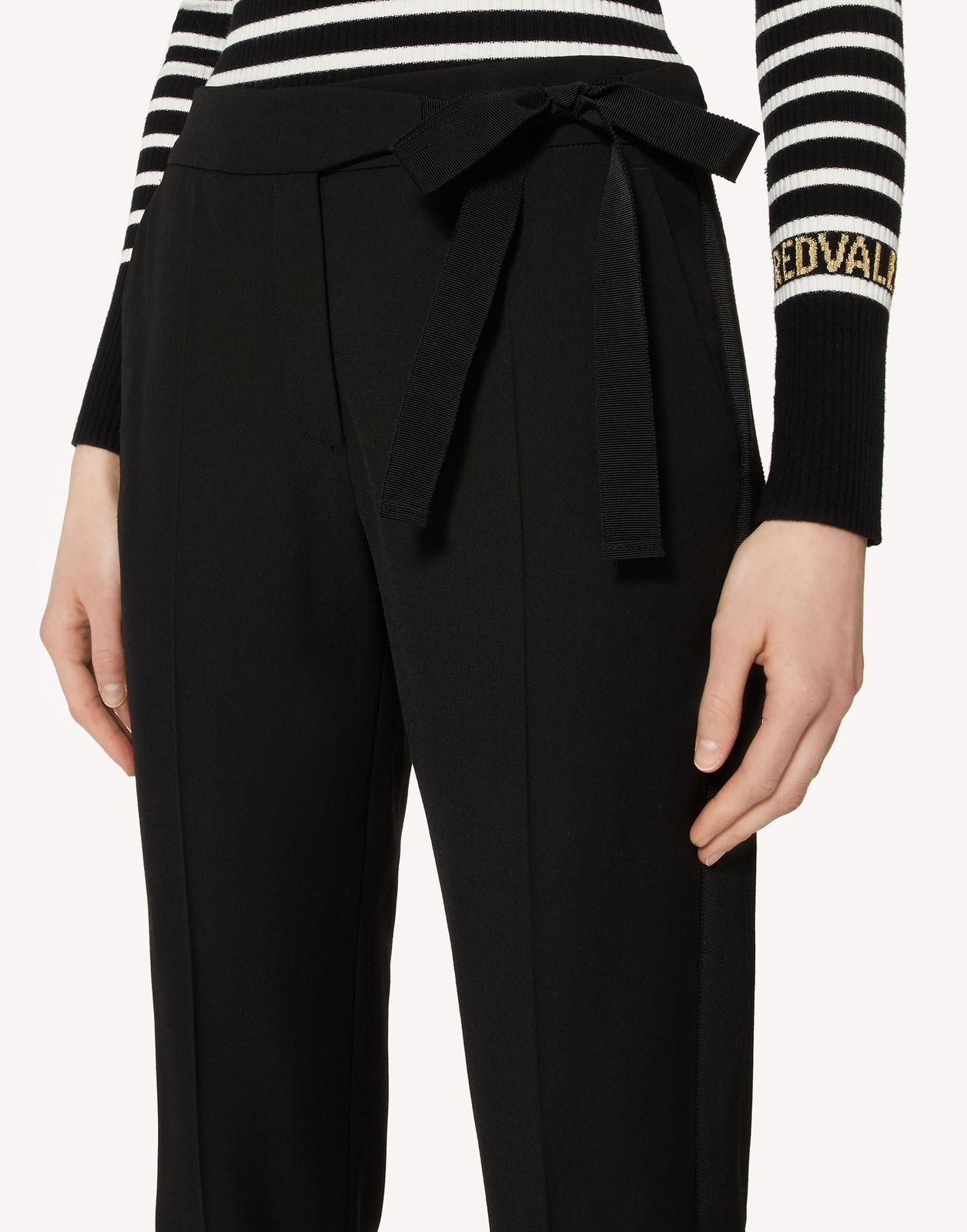 Gabardine cropped trousers - Red Valentino