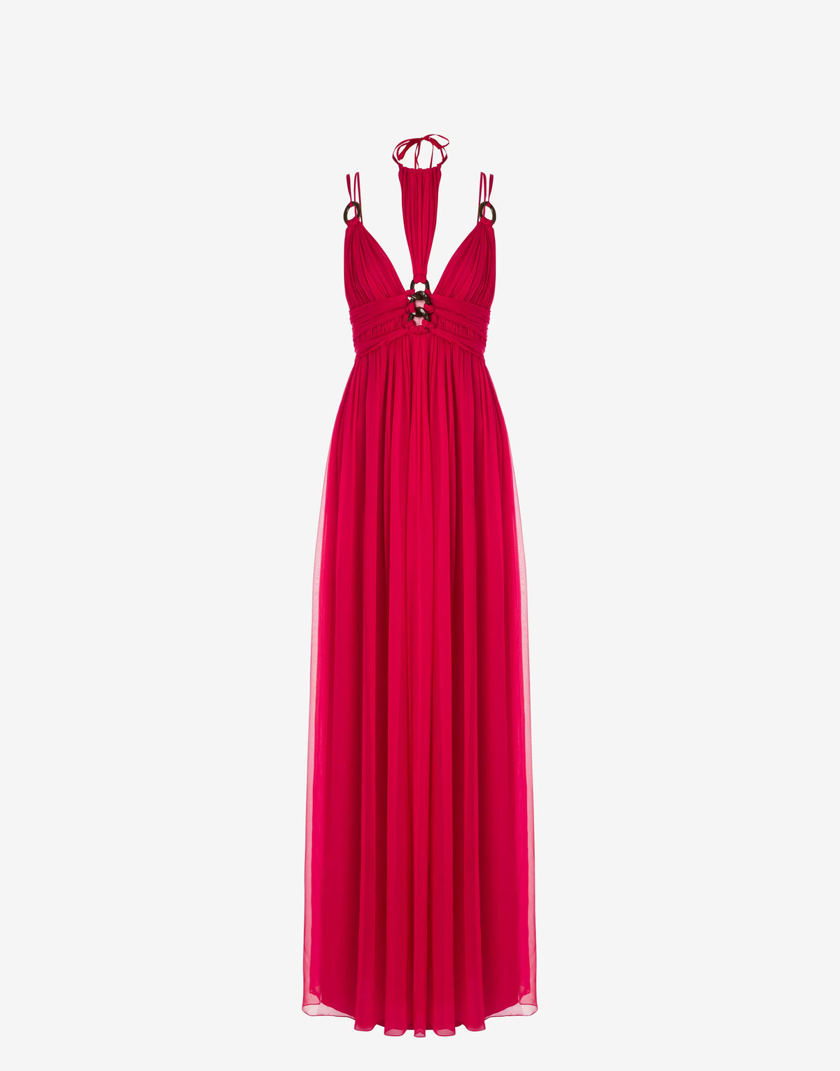 Long organic Chiffon dress - Alberta Ferretti - ESPACE CANNELLE