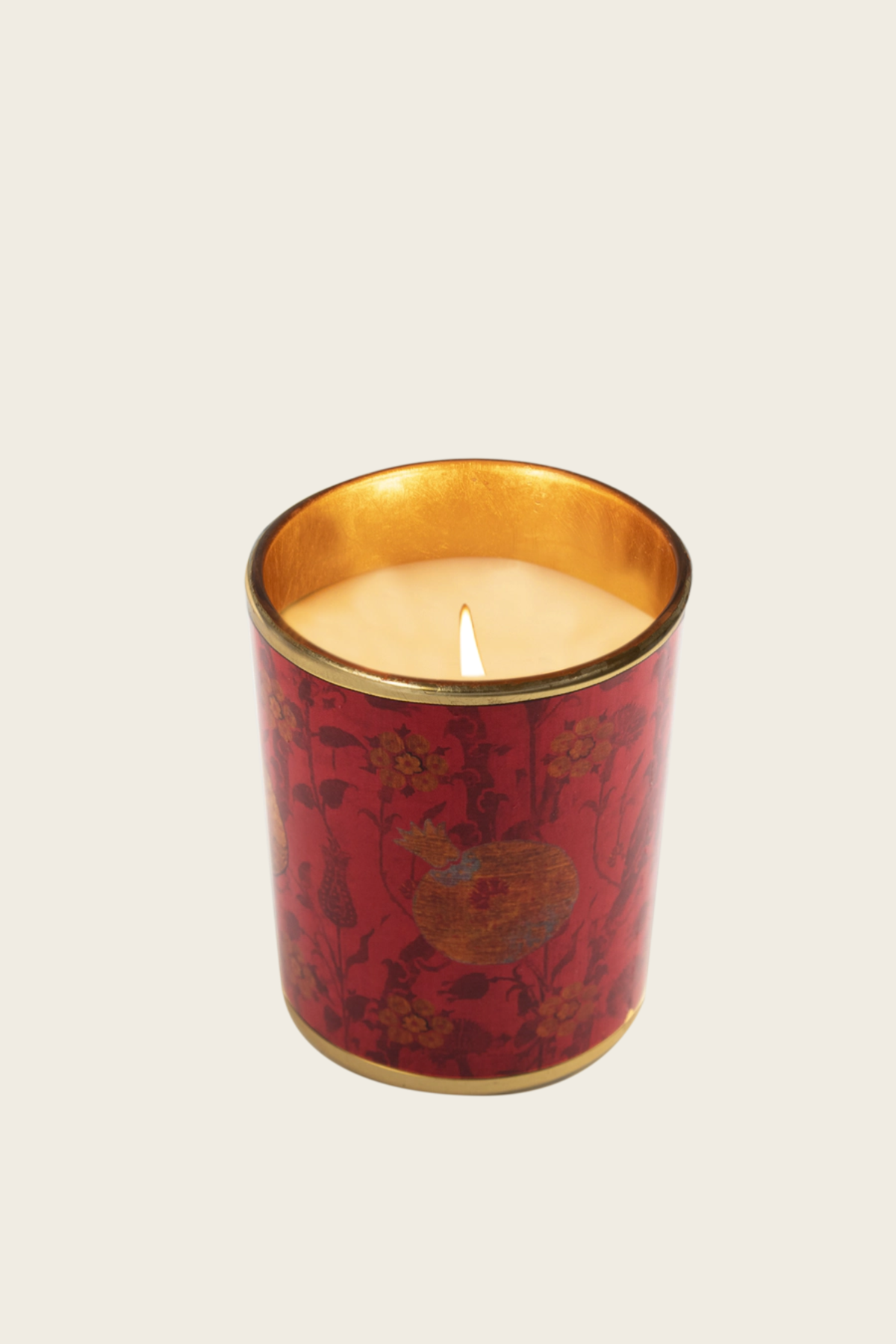 Melograno (Pomegranate) Decorated Candle - Ortigia Sicilia - ESPACE CANNELLE