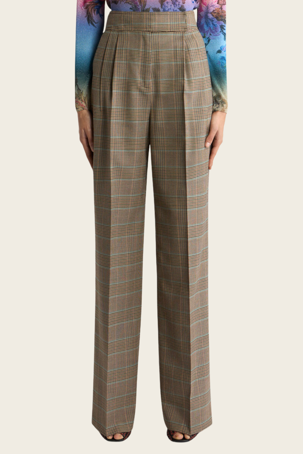 Prince of Wales Motif Trousers - Etro - ESPACE CANNELLE - New Arrivals - FW27
