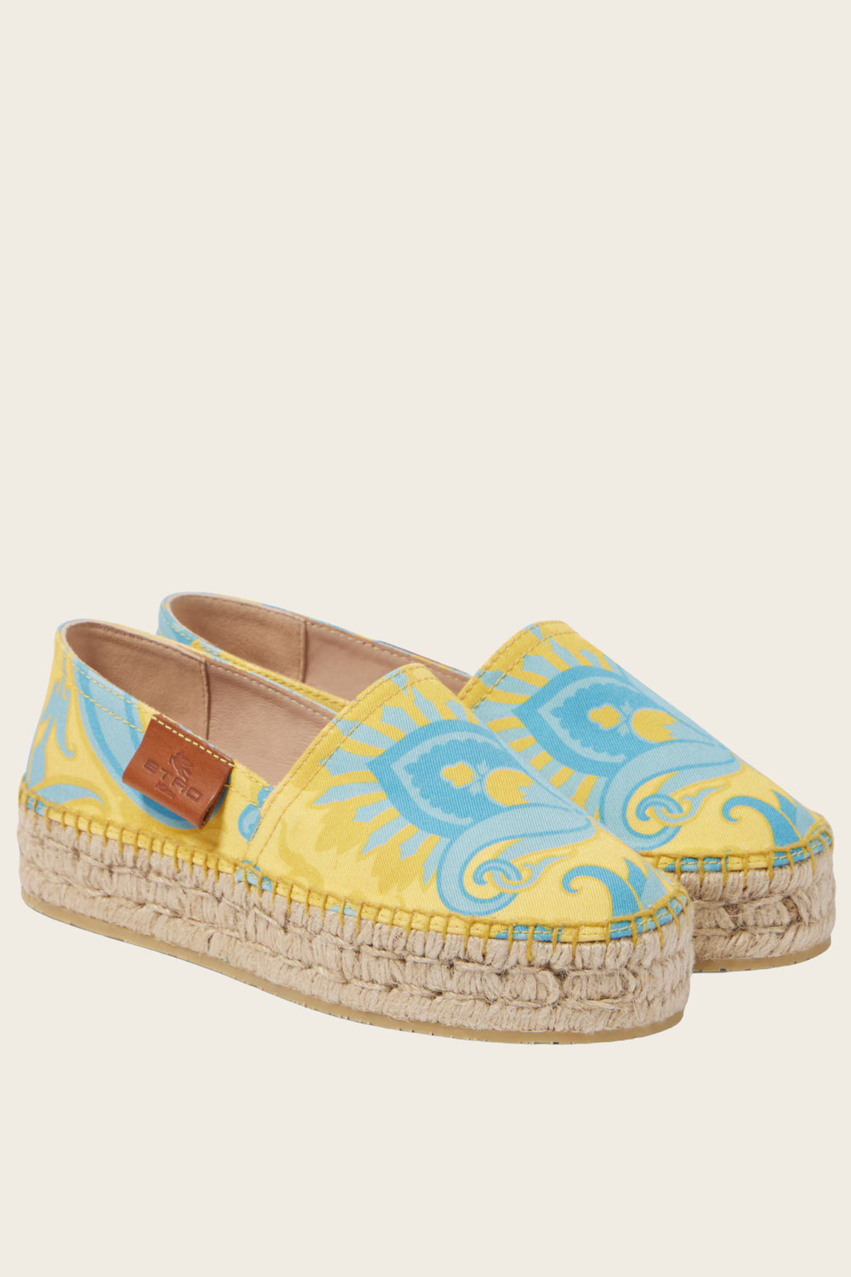 Printed canvas espadrilles - Etro - ESPACE CANNELLE