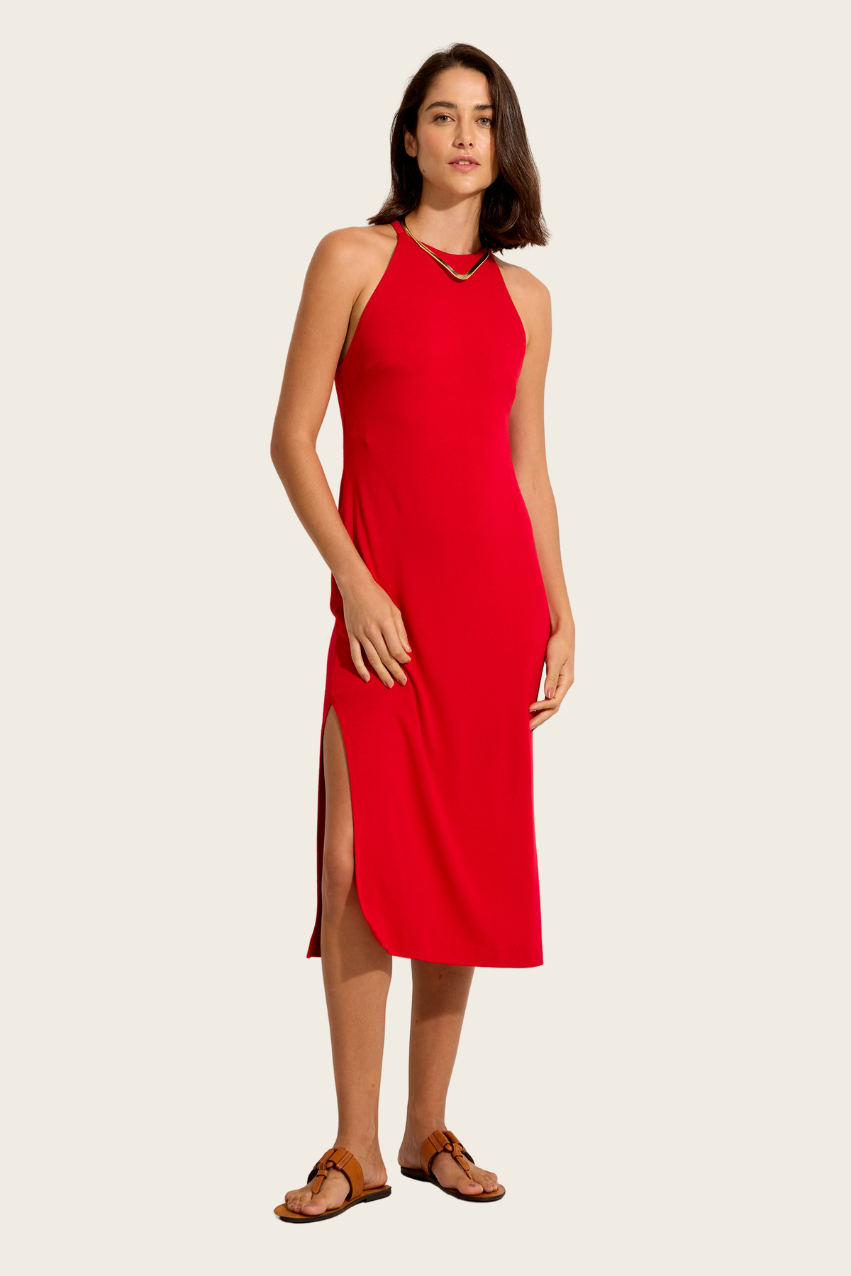 Red Halterneck Dress - Lenny Niemeyer - ESPACE CANNELLE