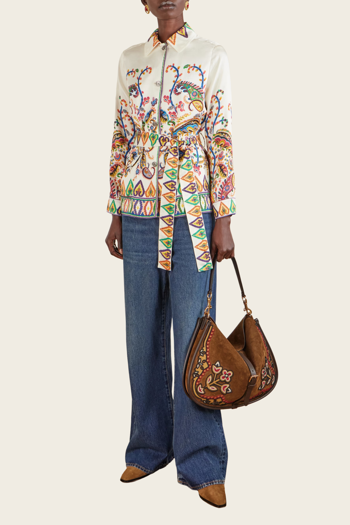 Safari belted paisley-print jacket - Etro - ESPACE CANNELLE