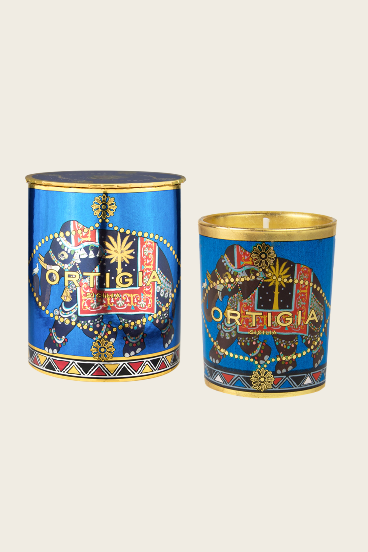 Sandalo Decorated Candle - Ortigia Sicilia - ESPACE CANNELLE