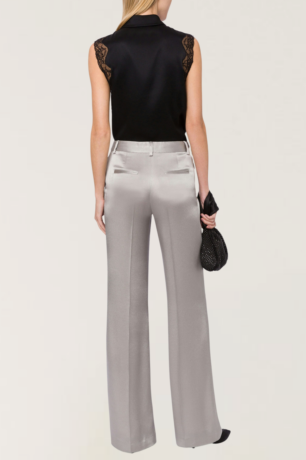 Tailored satin trousers - Alberta Ferretti - ESPACE CANNELLE