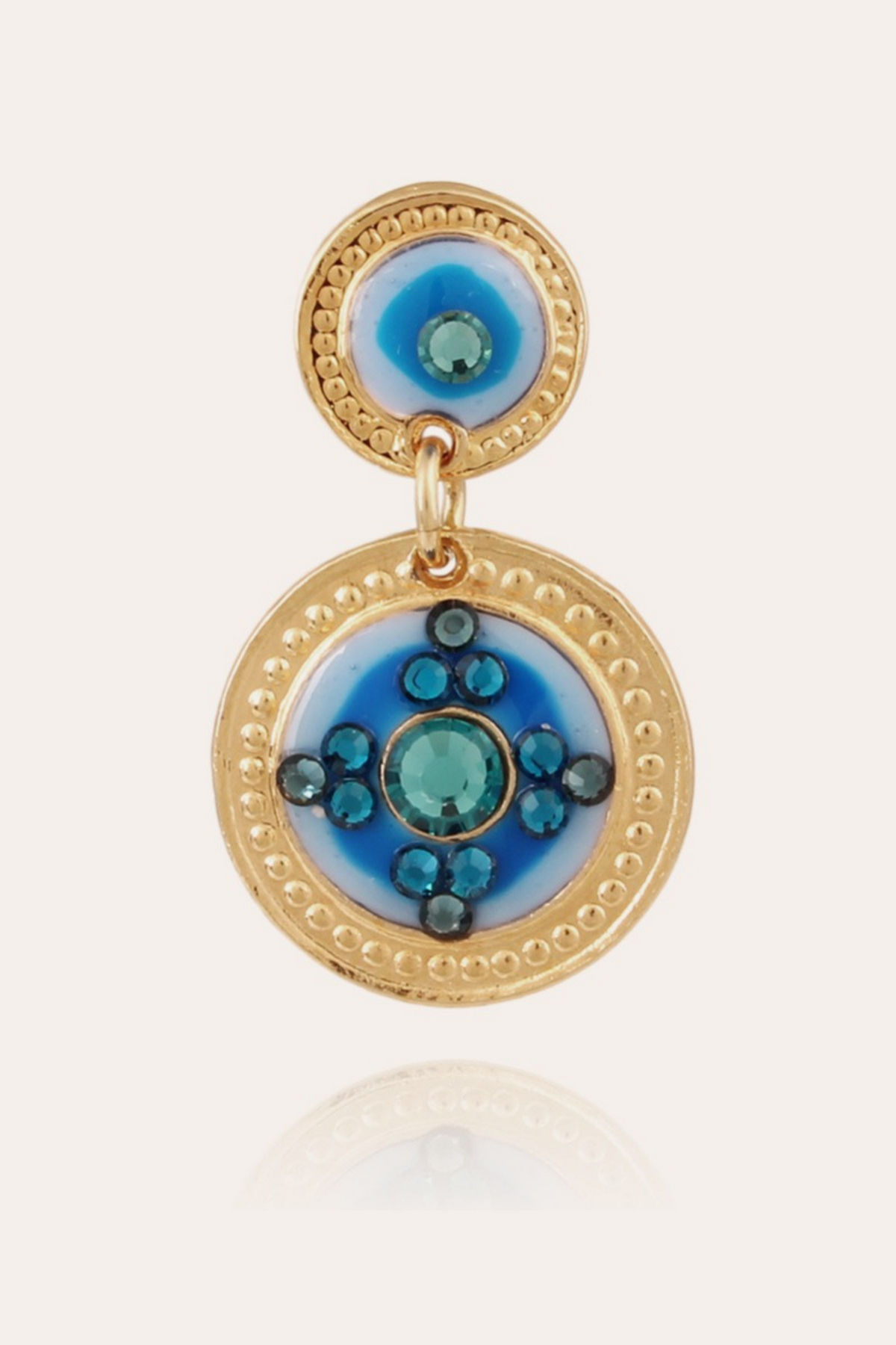 Gold Sequin Earrings - Gas Bijoux