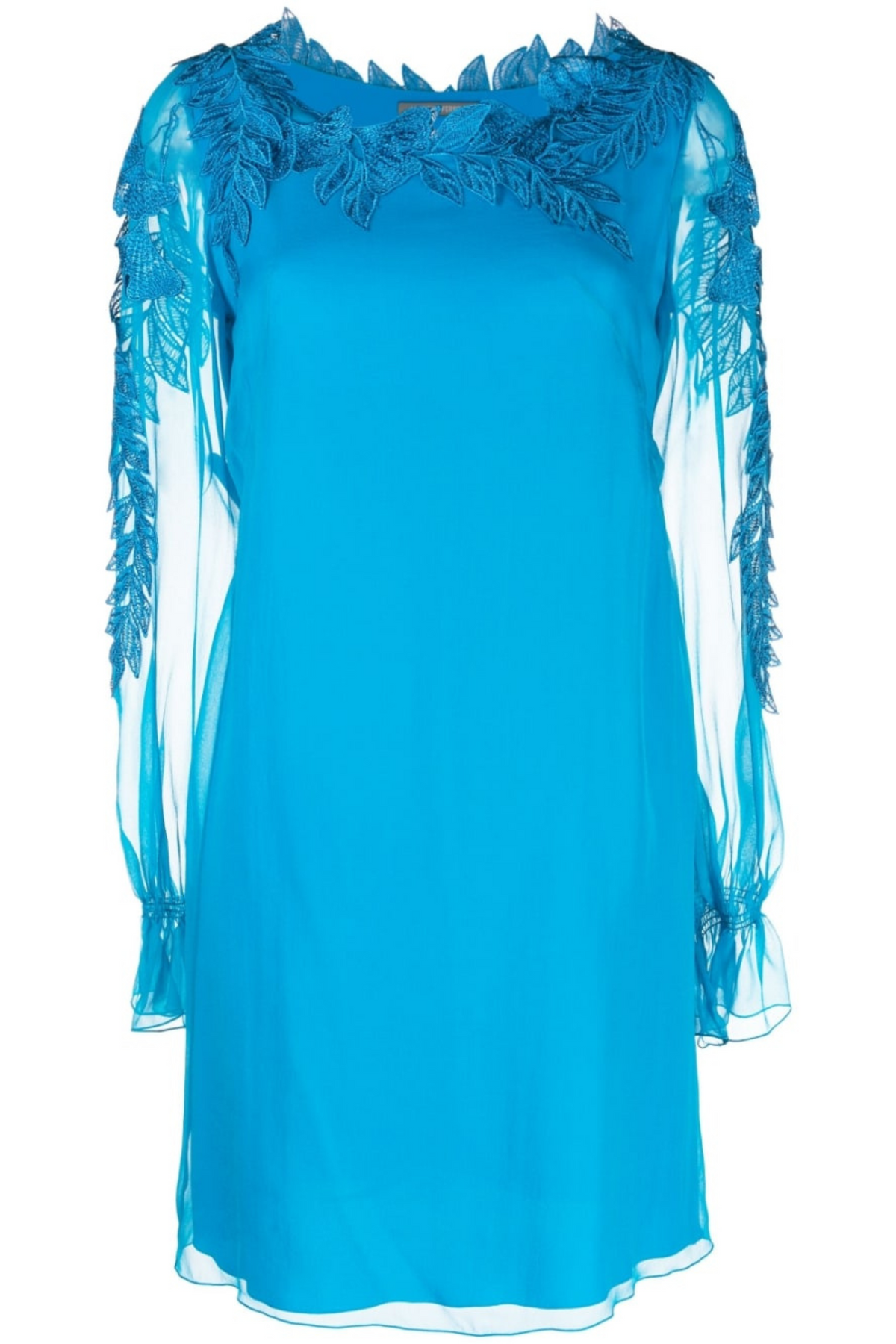 Appliqué Silk Dress - Alberta Ferretti