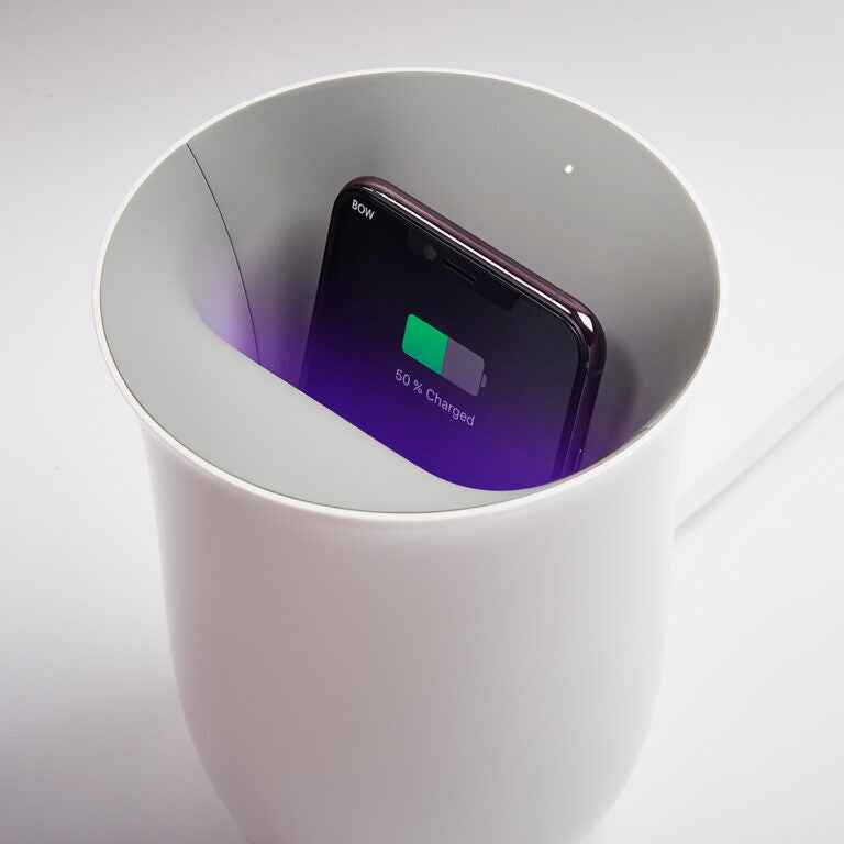 Oblio White Wireless Charger - Lexon