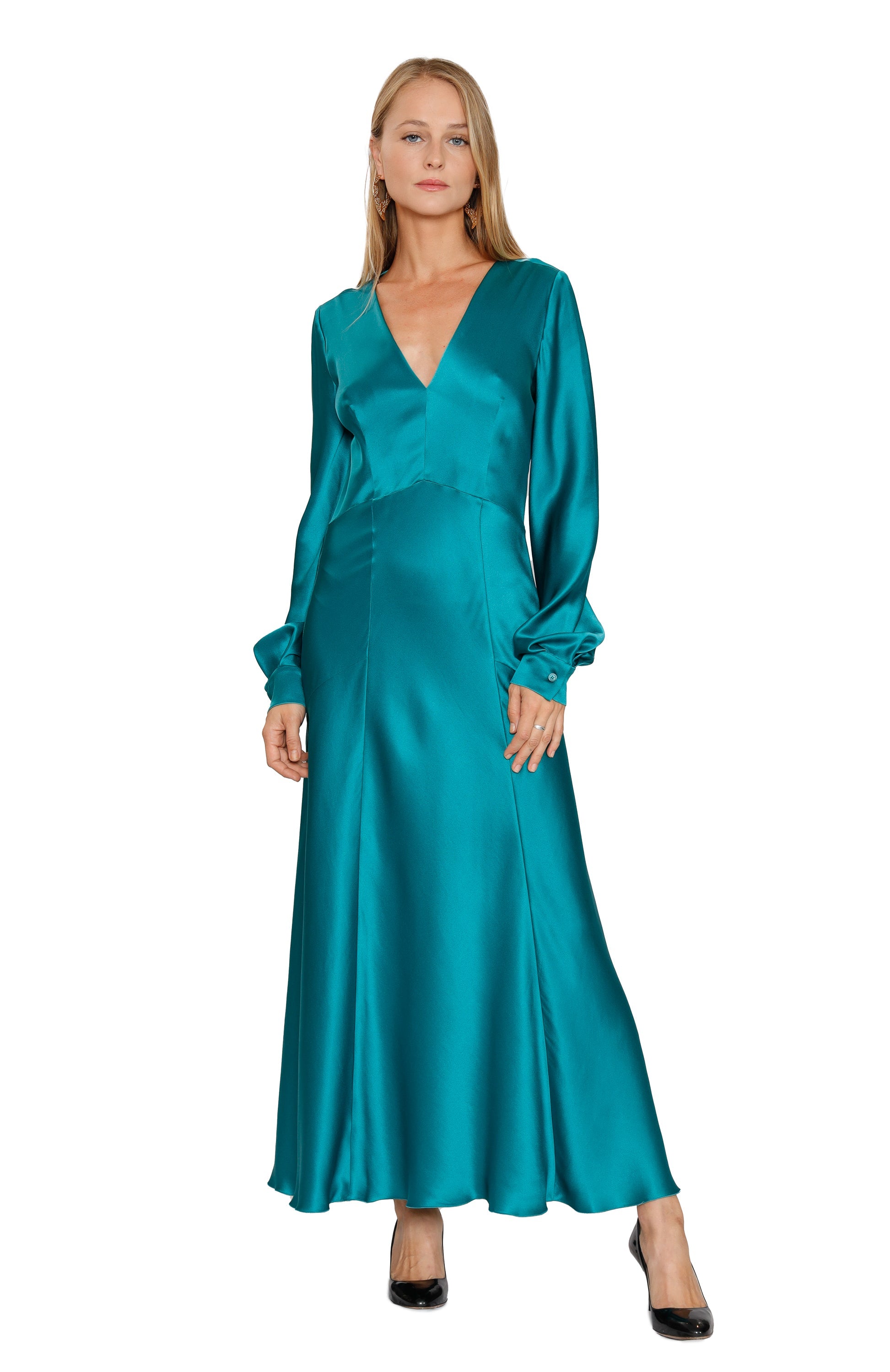 Flared Silk Dress - Alberta Ferretti | Espace Cannelle - Online Store IT 46 Flared Silk Dress - Alberta Ferretti | Espace Cannelle - Online Store IT 46