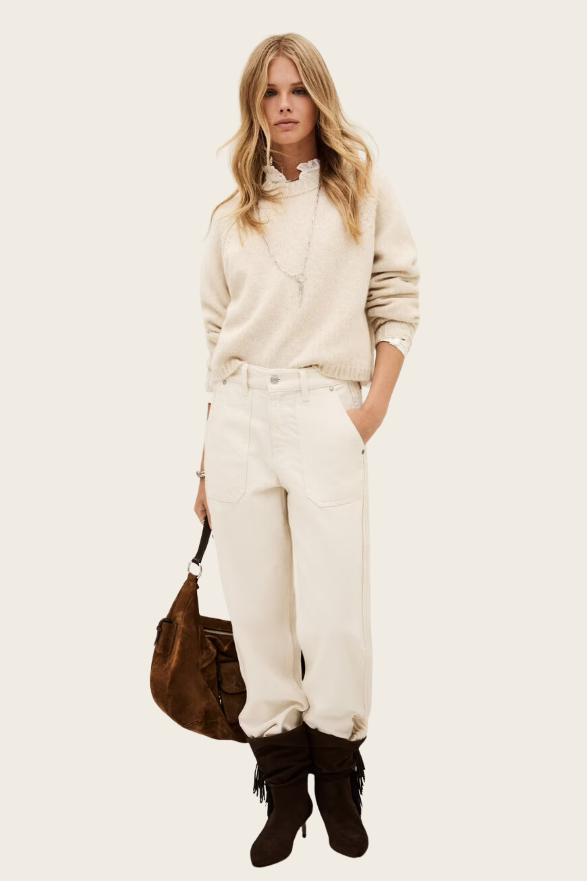 Corvy Cropped Jumper,  Composition: 100% Cashmere (contains recycled fibers), Cropped design, New Arrivals, Espace Cannelle, FW25