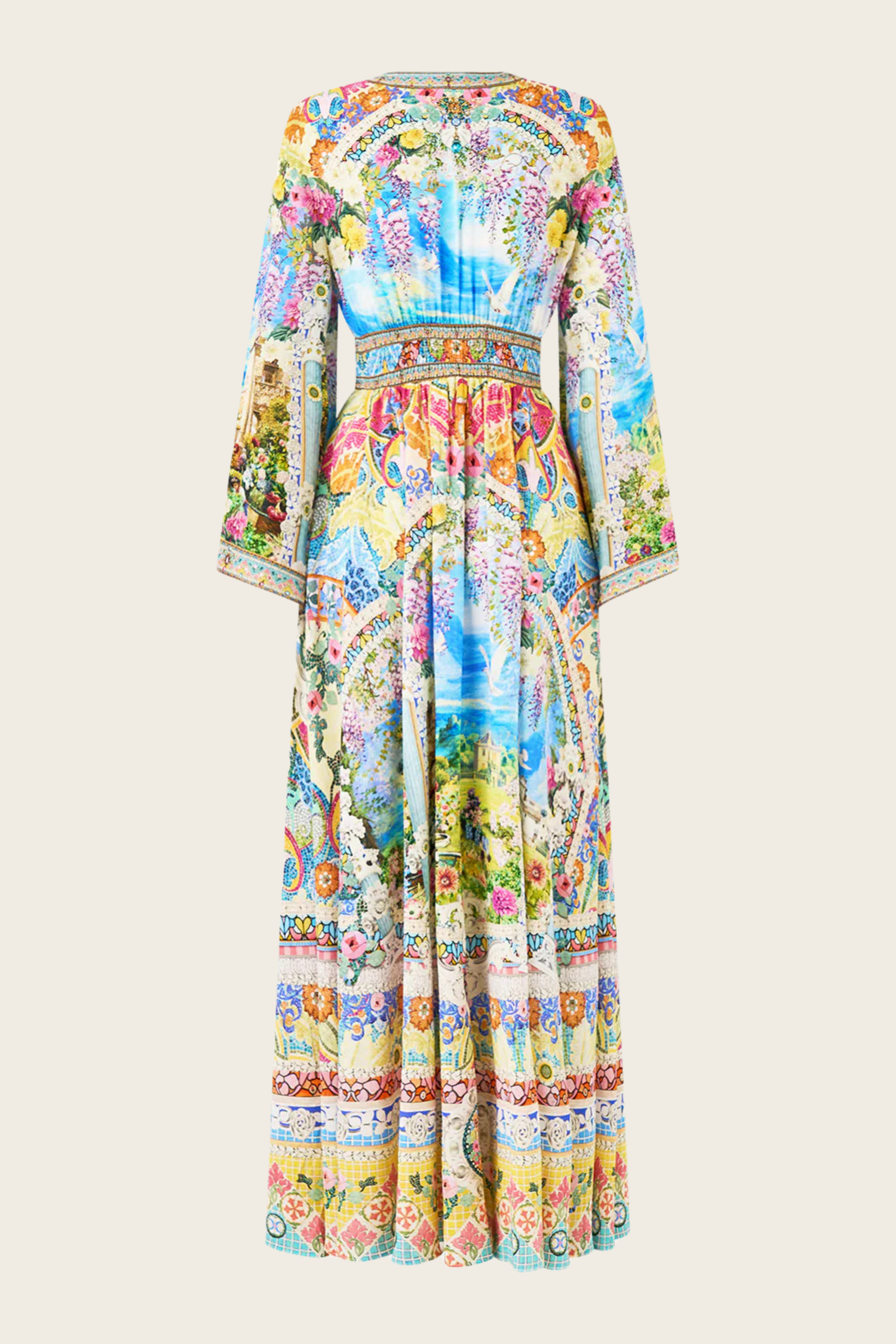 Kimono Sleeve Dress with Shirring Detail - Navas Nouveau - Camilla - ESPACE CANNELLE - SS26 - New Arrivals