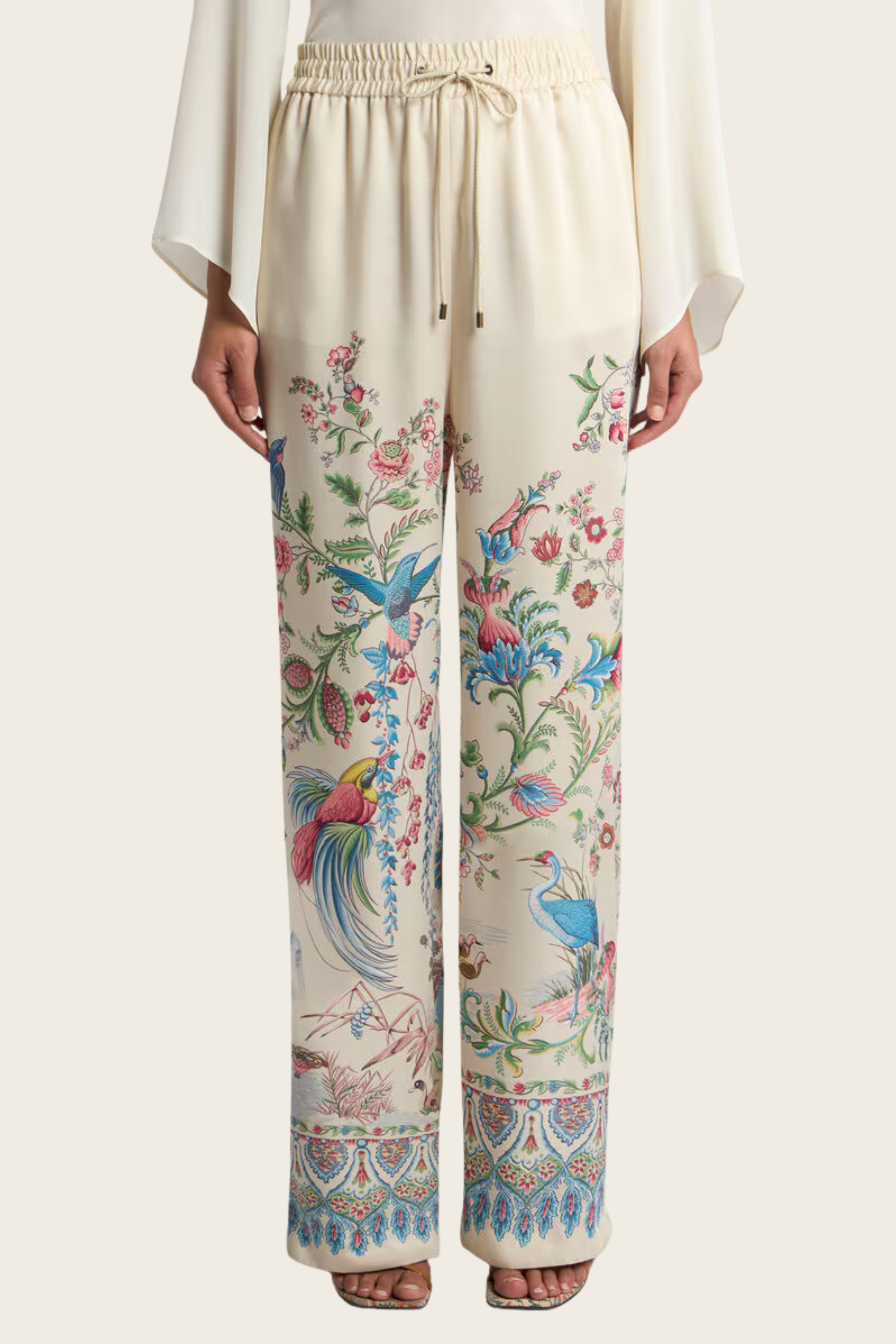 Floral Wide-Leg Trousers - Etro