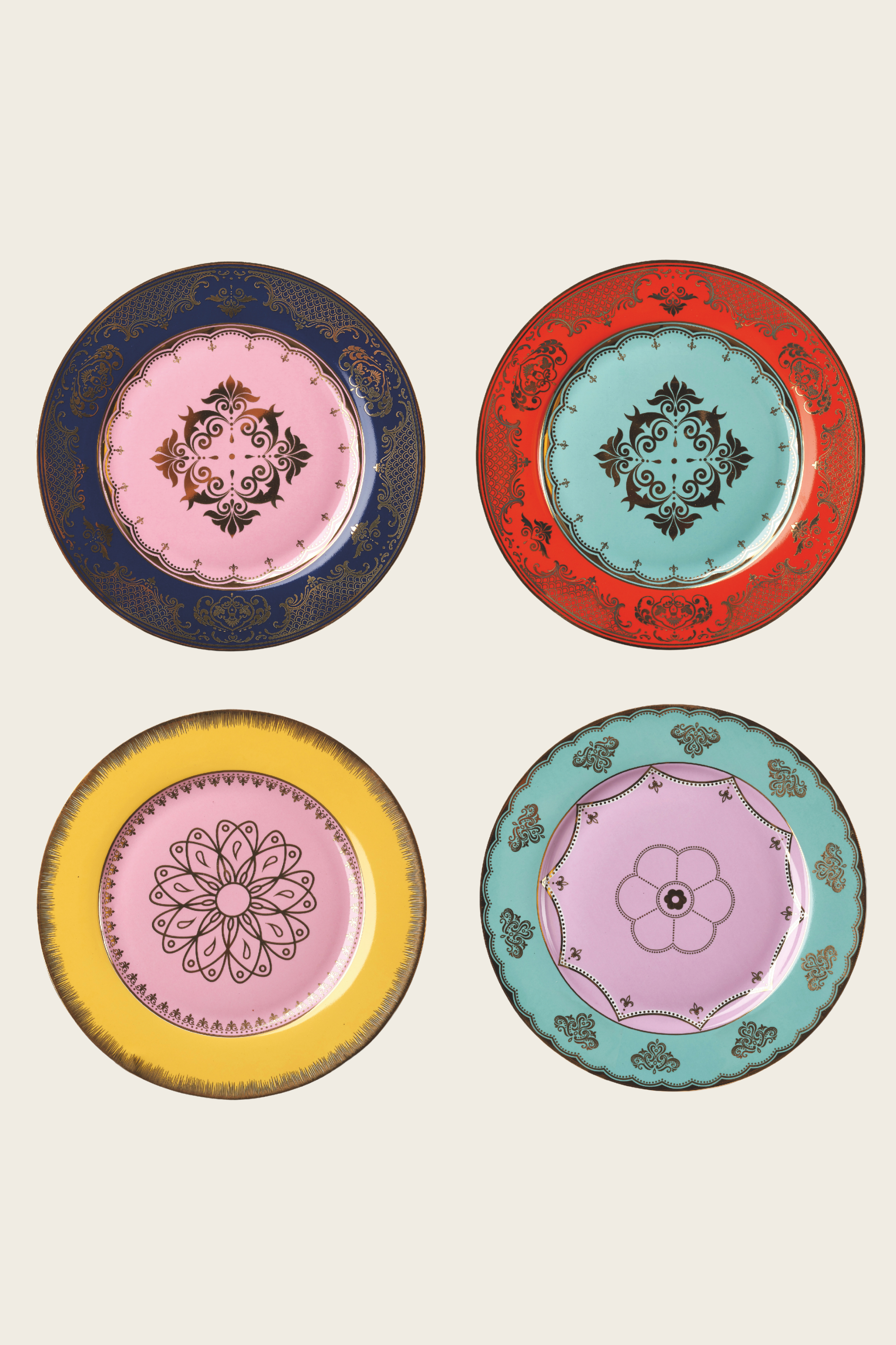 Set of 4 Plates  - Pols Potten