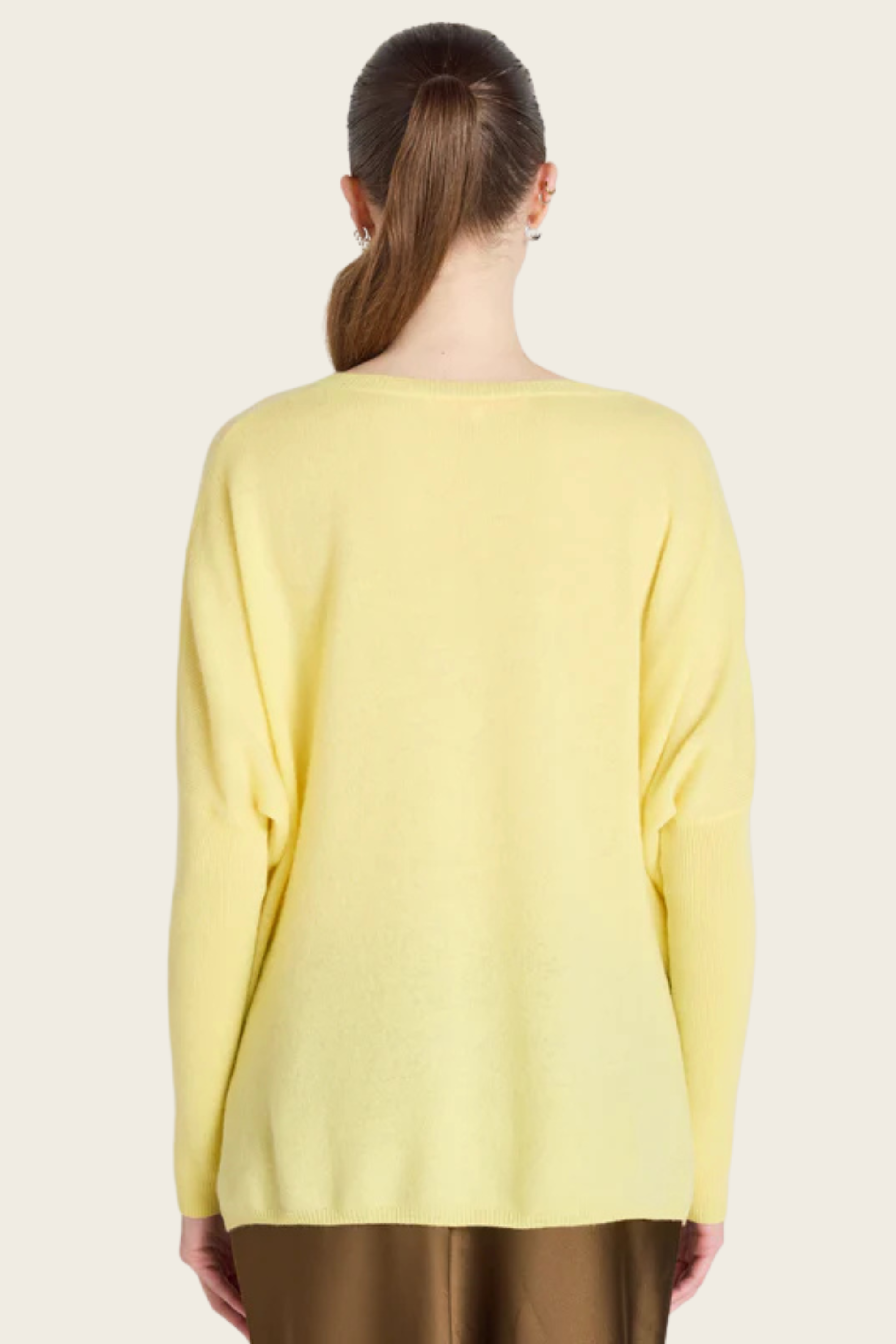 Camille V-neck cashmere poncho - Absolut Cashmere