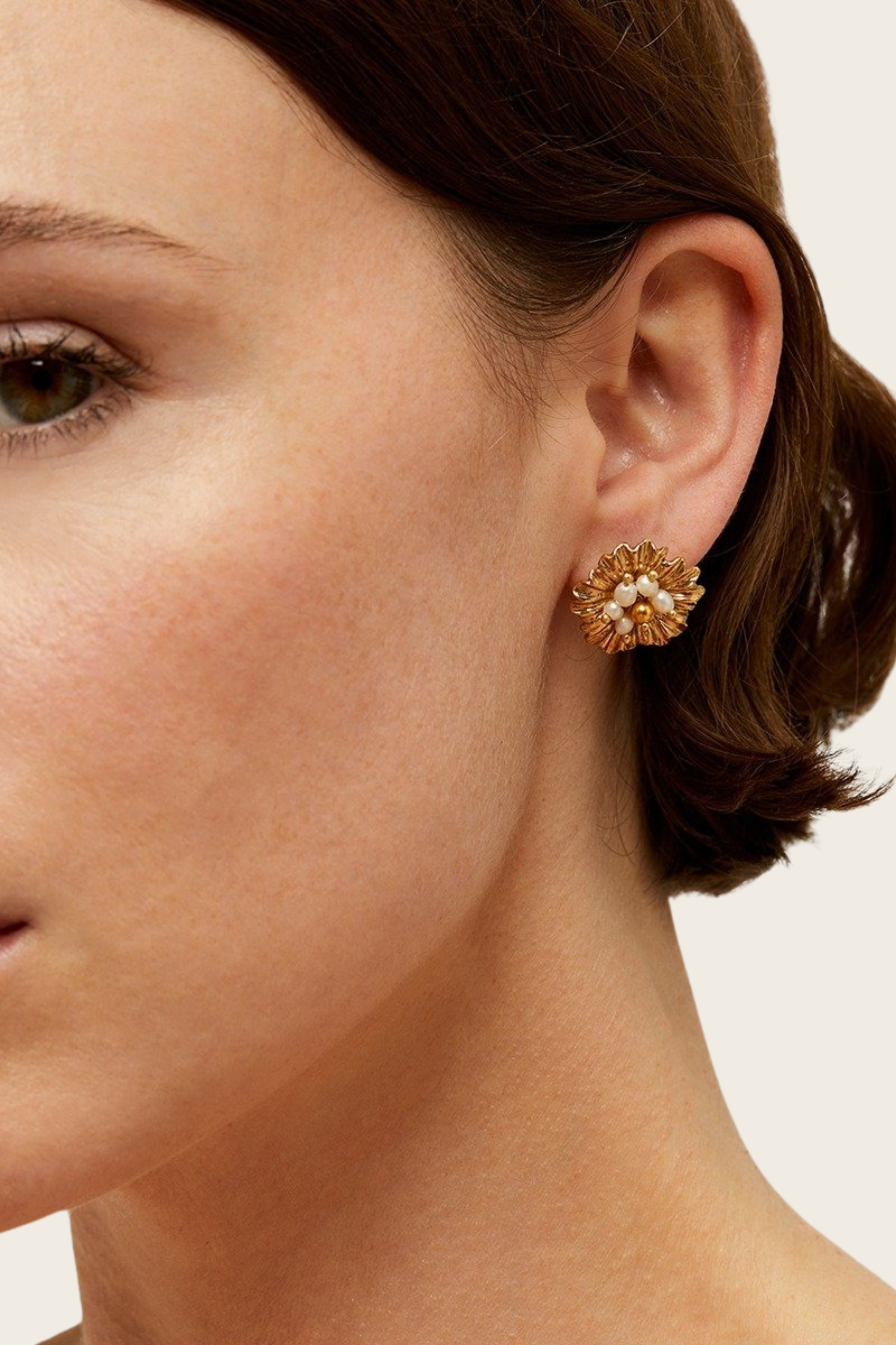 Brincos de Pino Azalee com Pérolas Cultivadas - Gas Bijoux