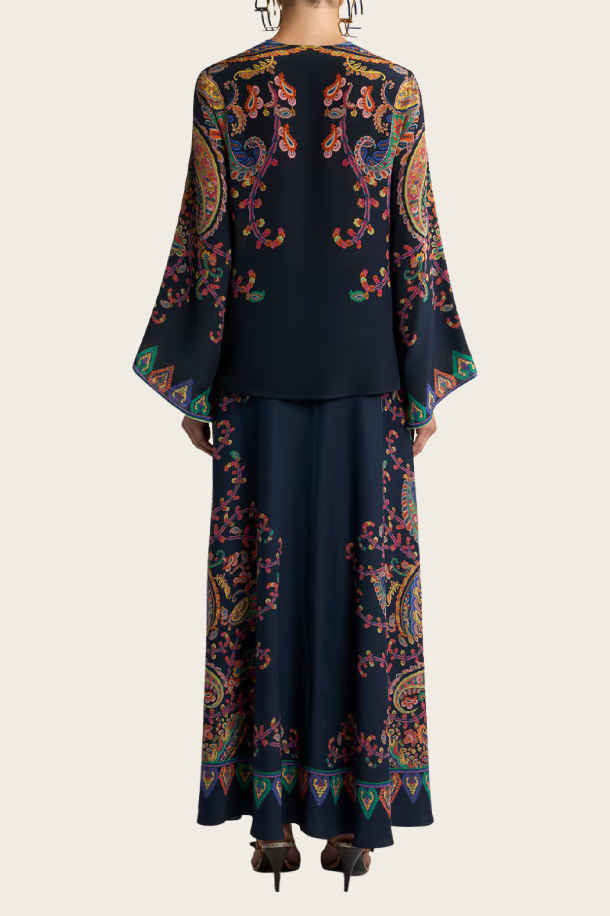 Silk Blouse With Placed Floral Print - Etro