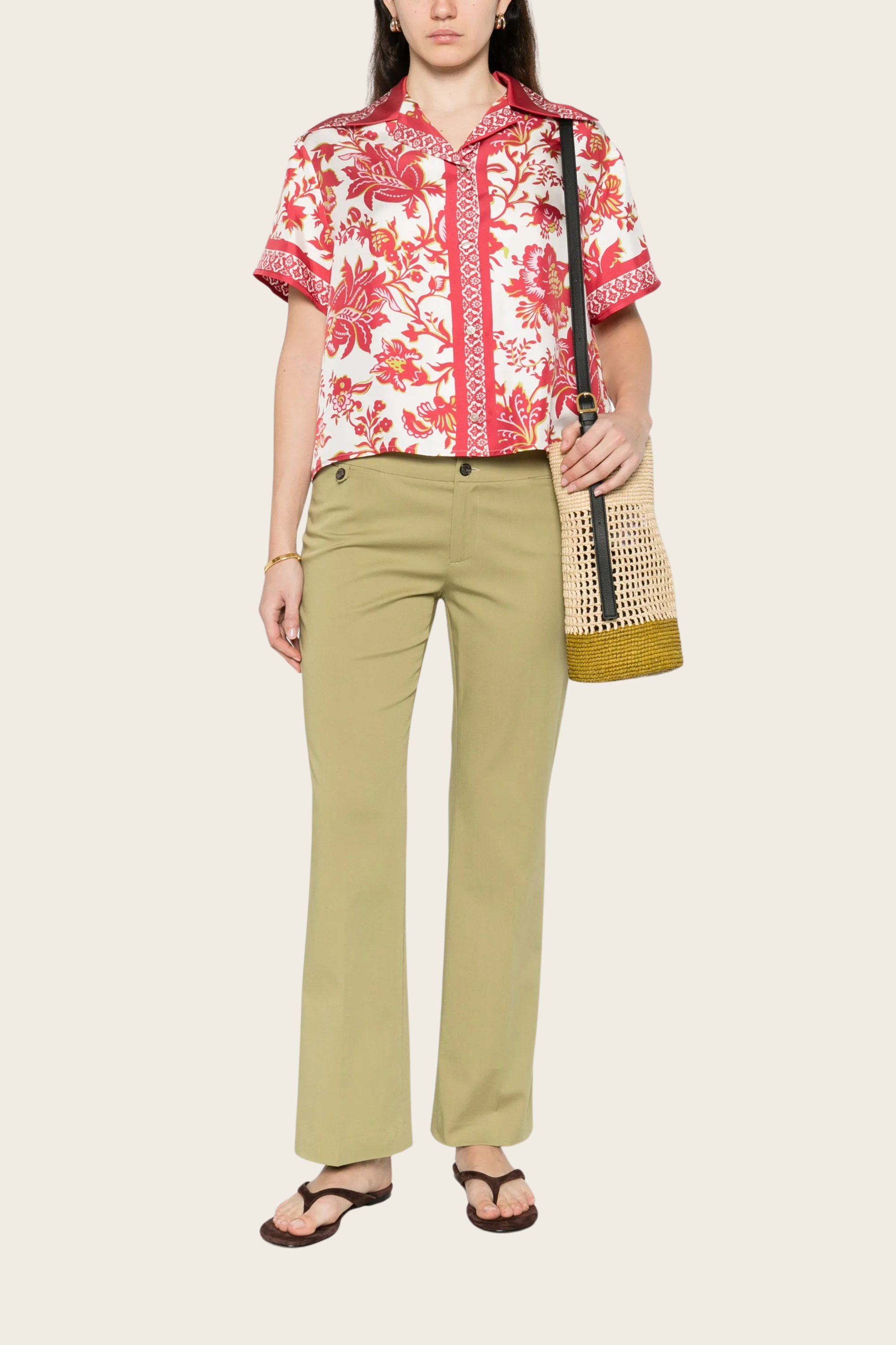 Floral Pattern Short Sleeve Shirt - Etro