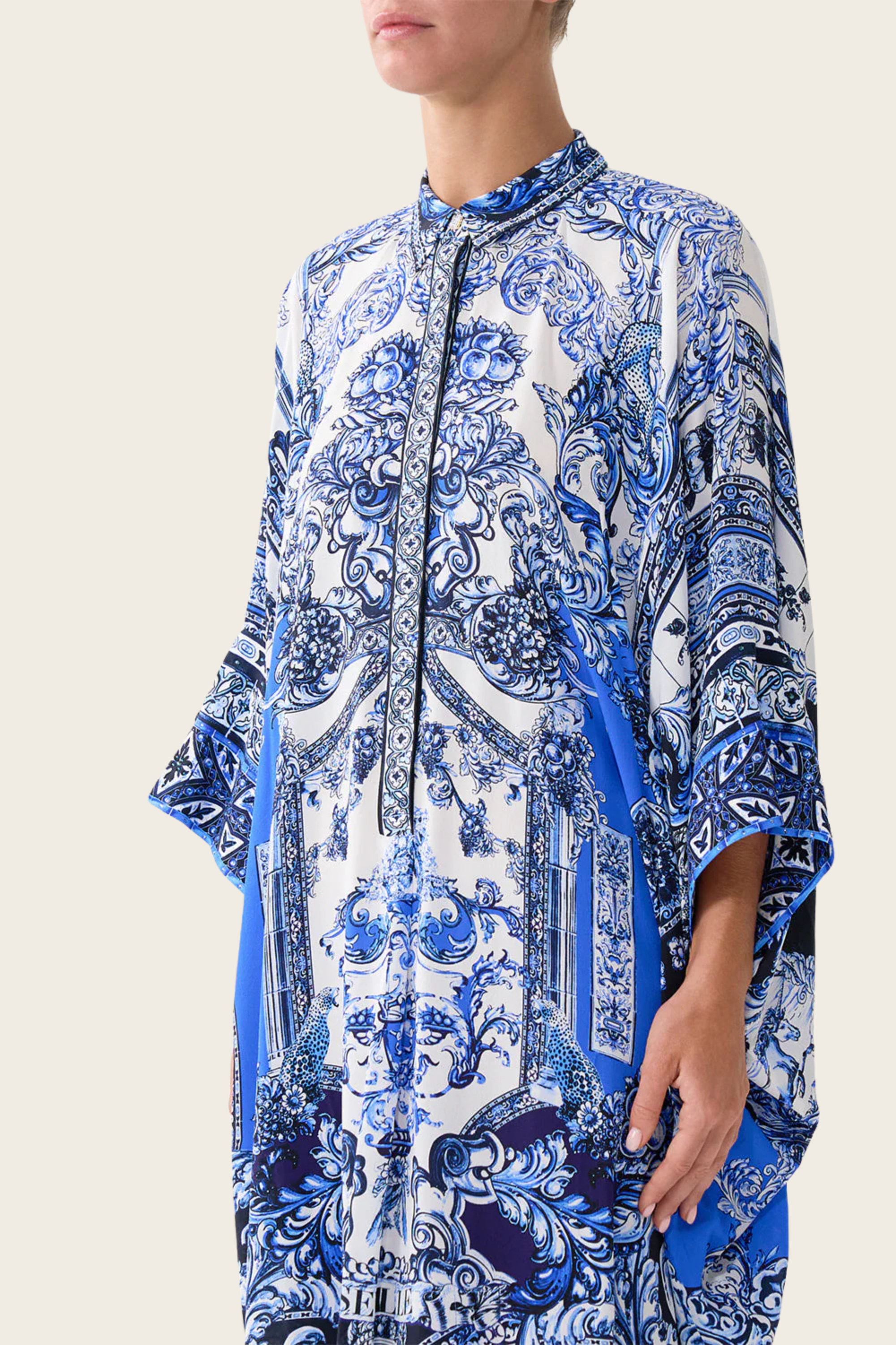 Batwing Kaftan - A Tiled Wonderland - Camilla - ESPACE CANNELLE - SS26 - New Arrivals