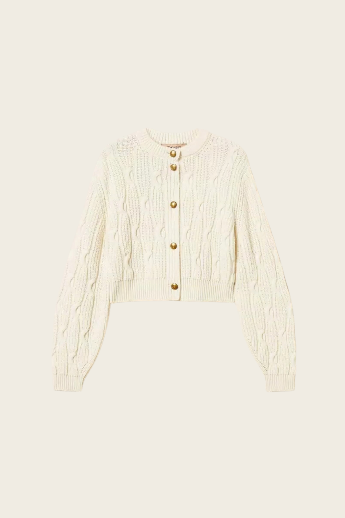 Cropped Wool Cardigan - Twinset