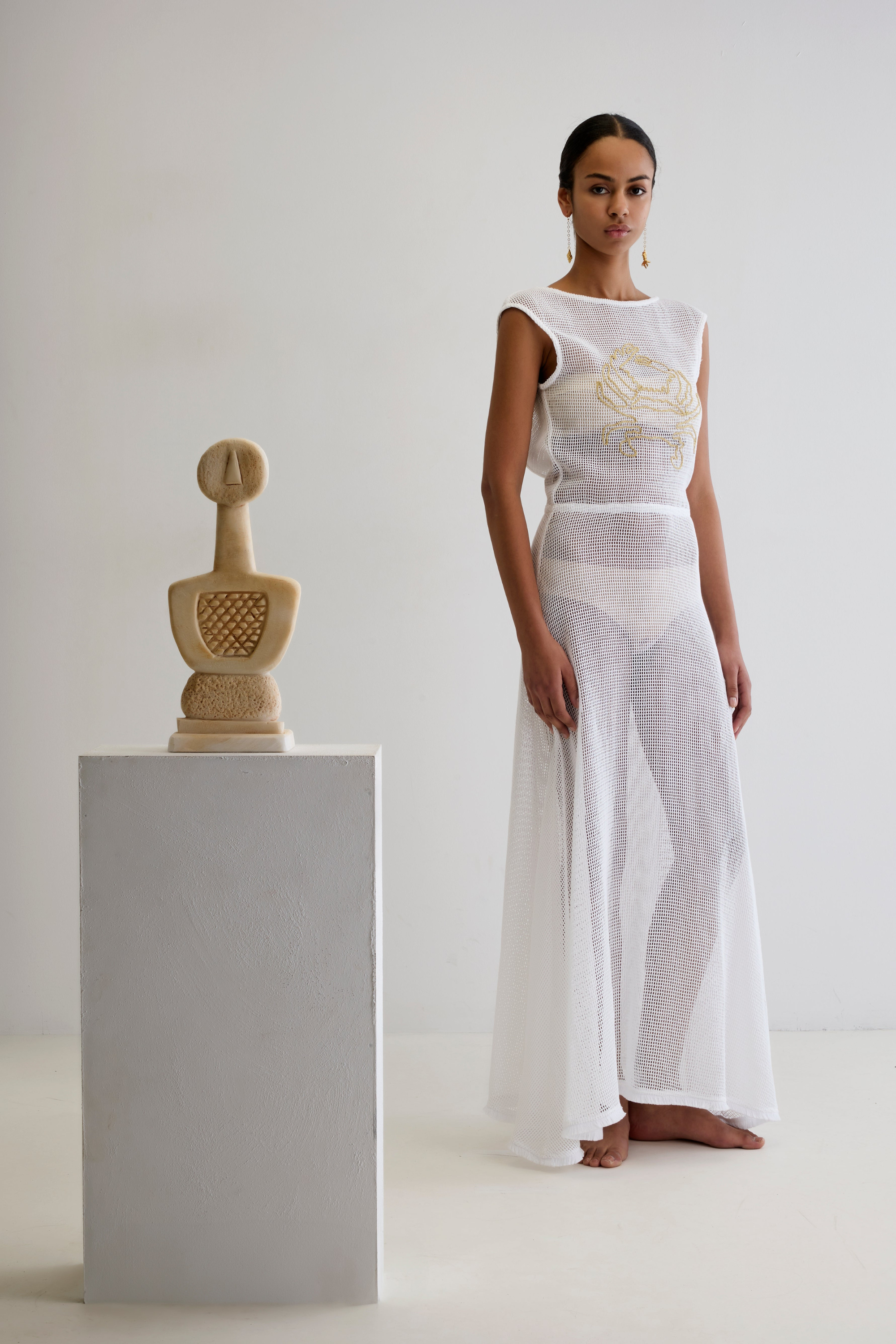 Crab Net Long Dress - Ancient Kallos