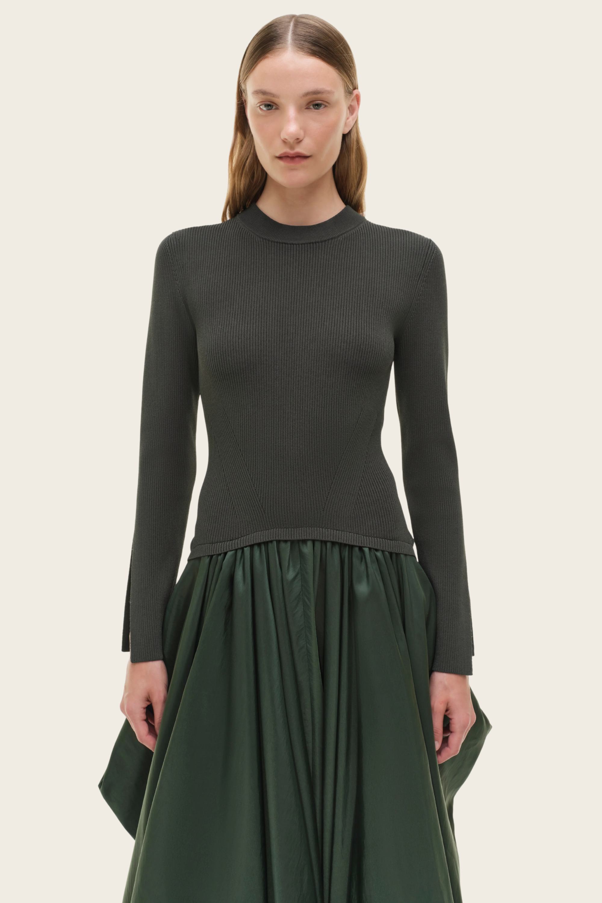 Kenlie Taffeta Knit Midi Dress - Simkhai