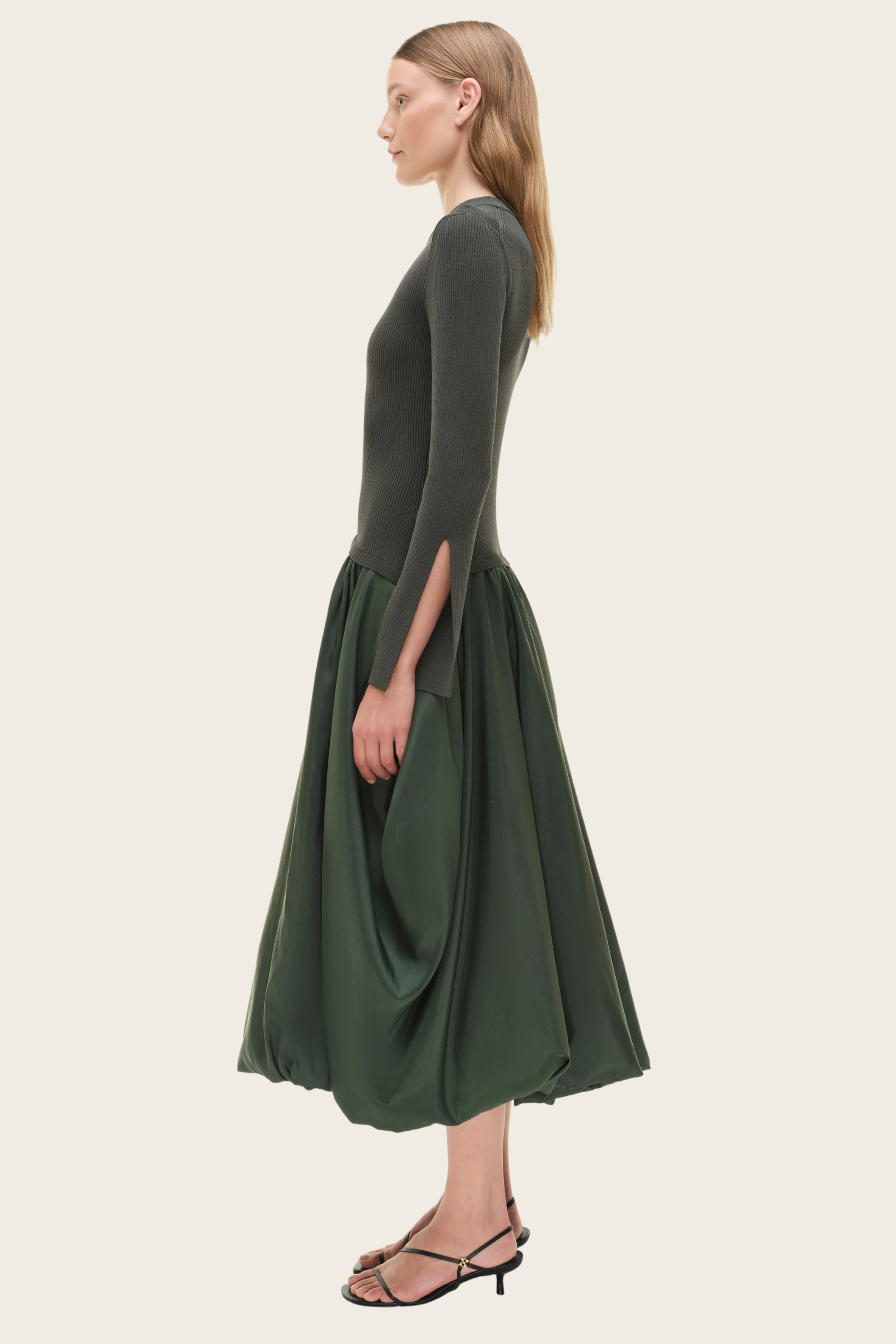 Kenlie Taffeta Knit Midi Dress - Simkhai