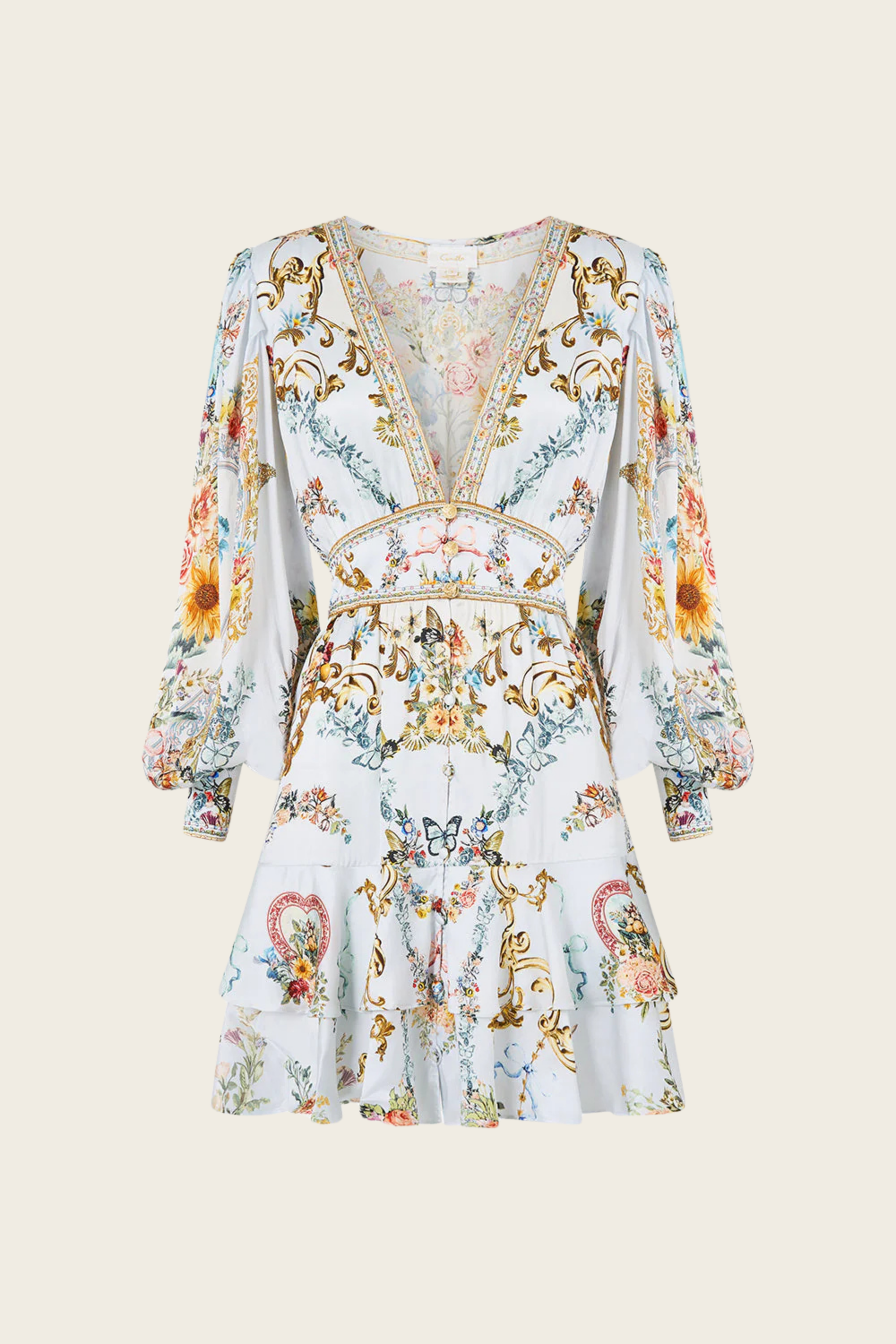 Button Front Frill Dress - Seville Sweetheart - Camilla - ESPACE CANNELLE - SS26 - New Arrivals
