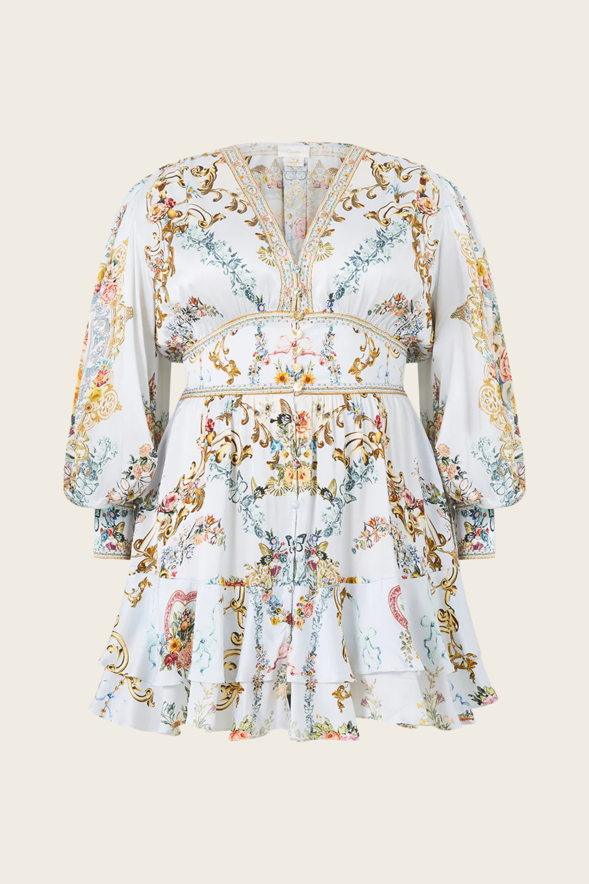 Button Front Frill Dress - Seville Sweetheart - Camilla - ESPACE CANNELLE - SS26 - New Arrivals