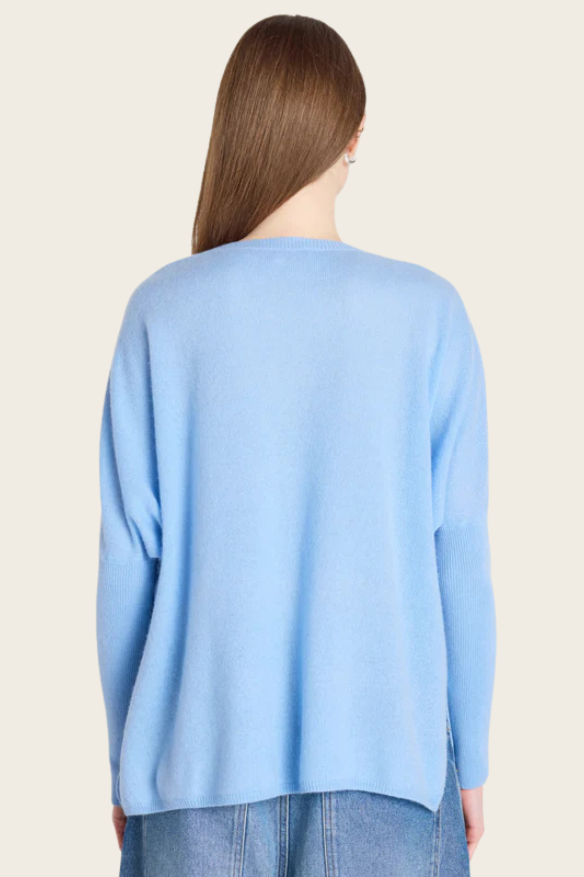 Camille V-neck cashmere poncho - Absolut Cashmere