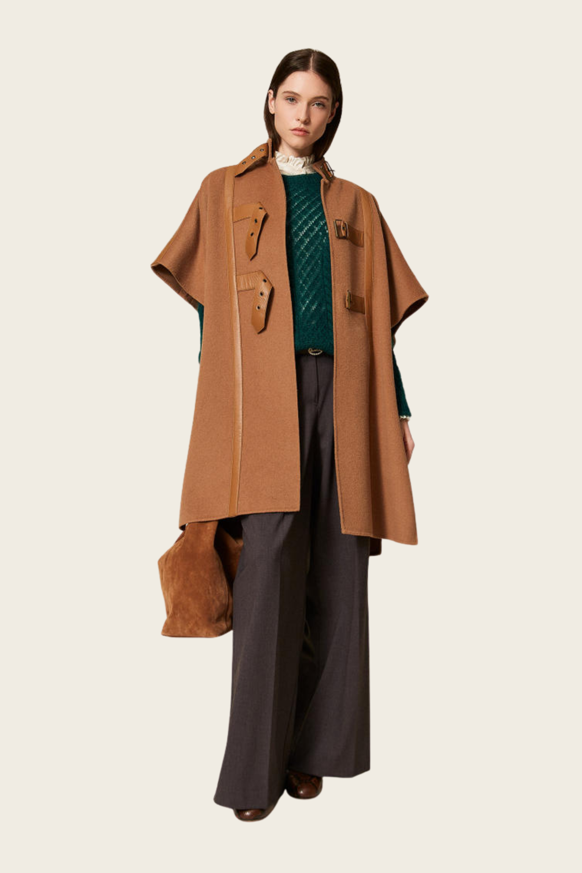 Mohair blend open work jumper - Twinset