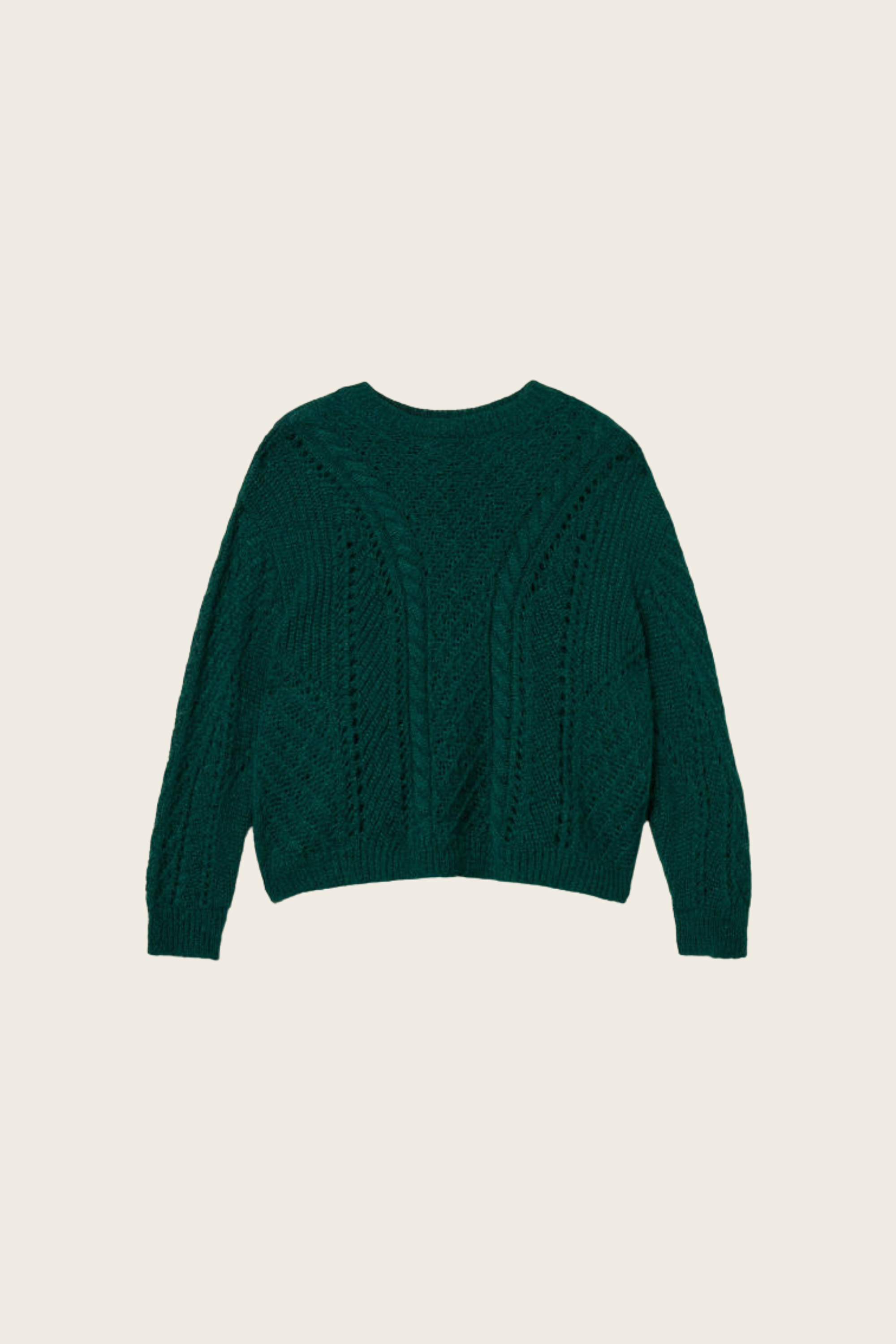 Mohair blend open work jumper - Twinset