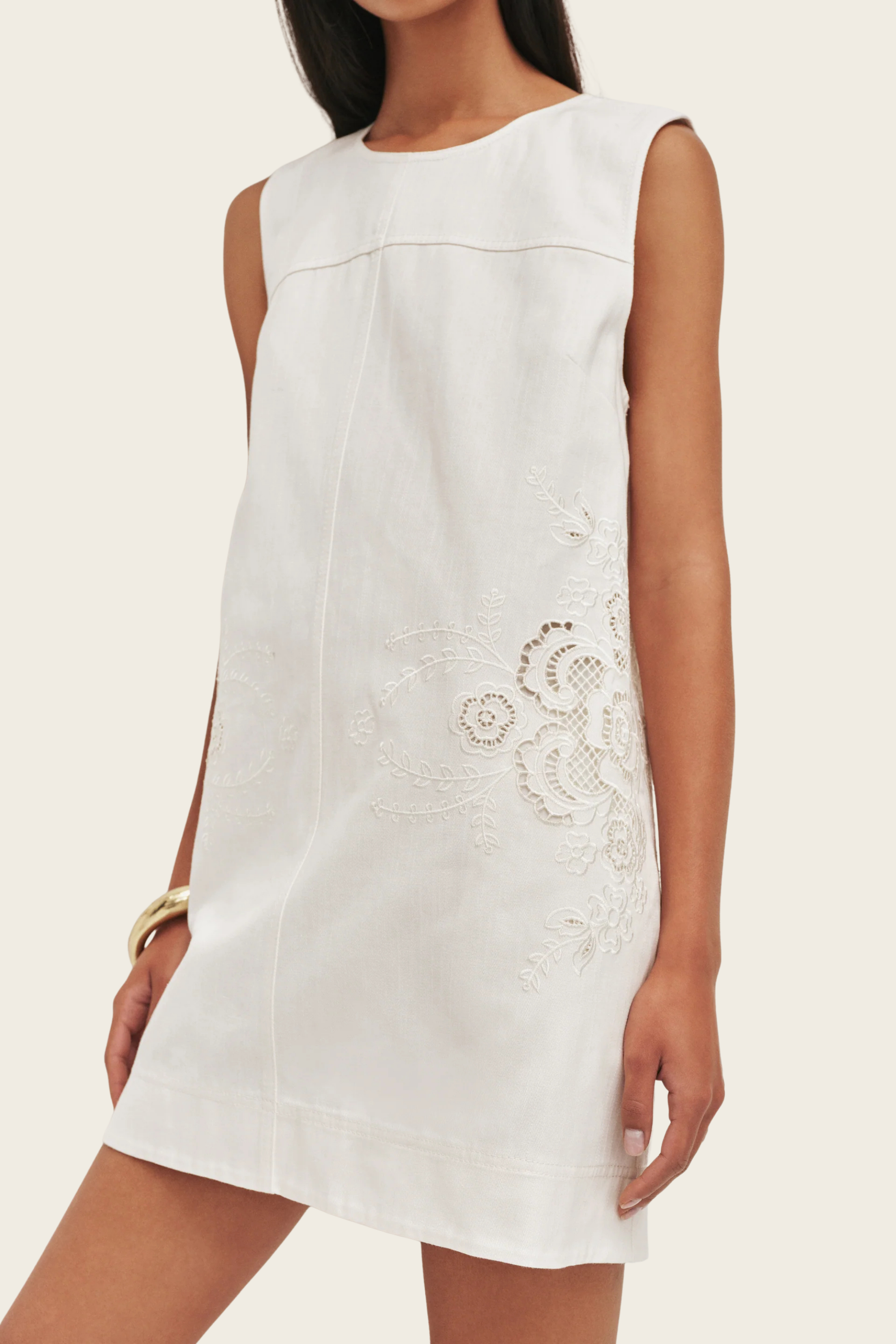 Halo Embroidered Mini Dress - Aje - ESPACE CANNELLE