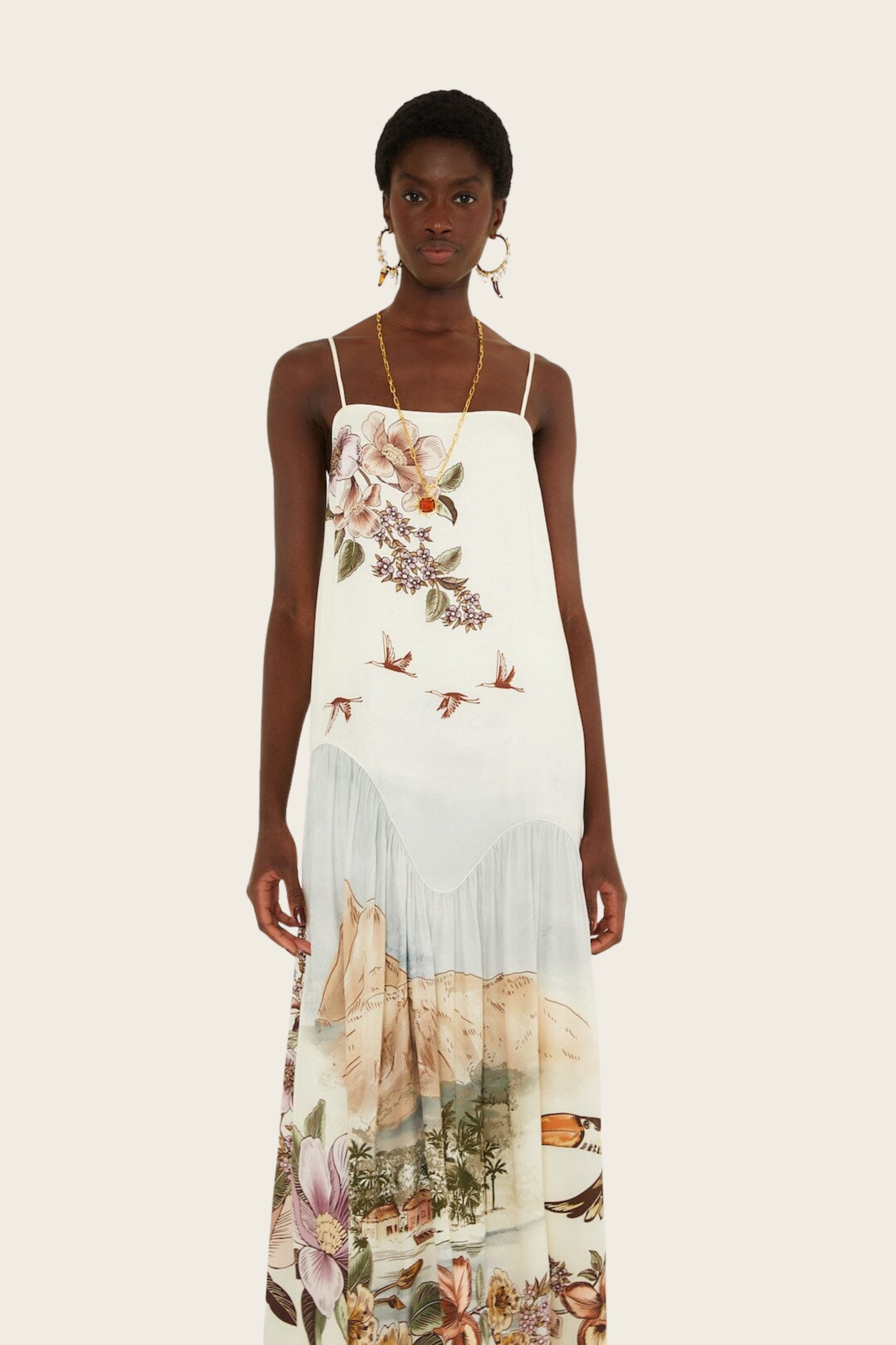 Toile de Rio Sleeveless Maxi Dress - FARM Rio