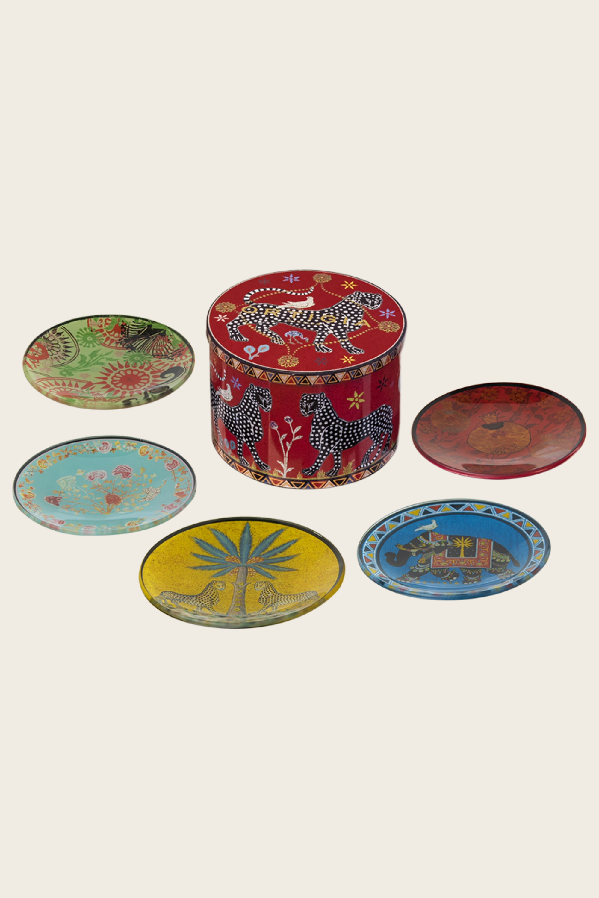 Conjunto Tin 5 Pratos de Vidro – Ortigia Sicilia