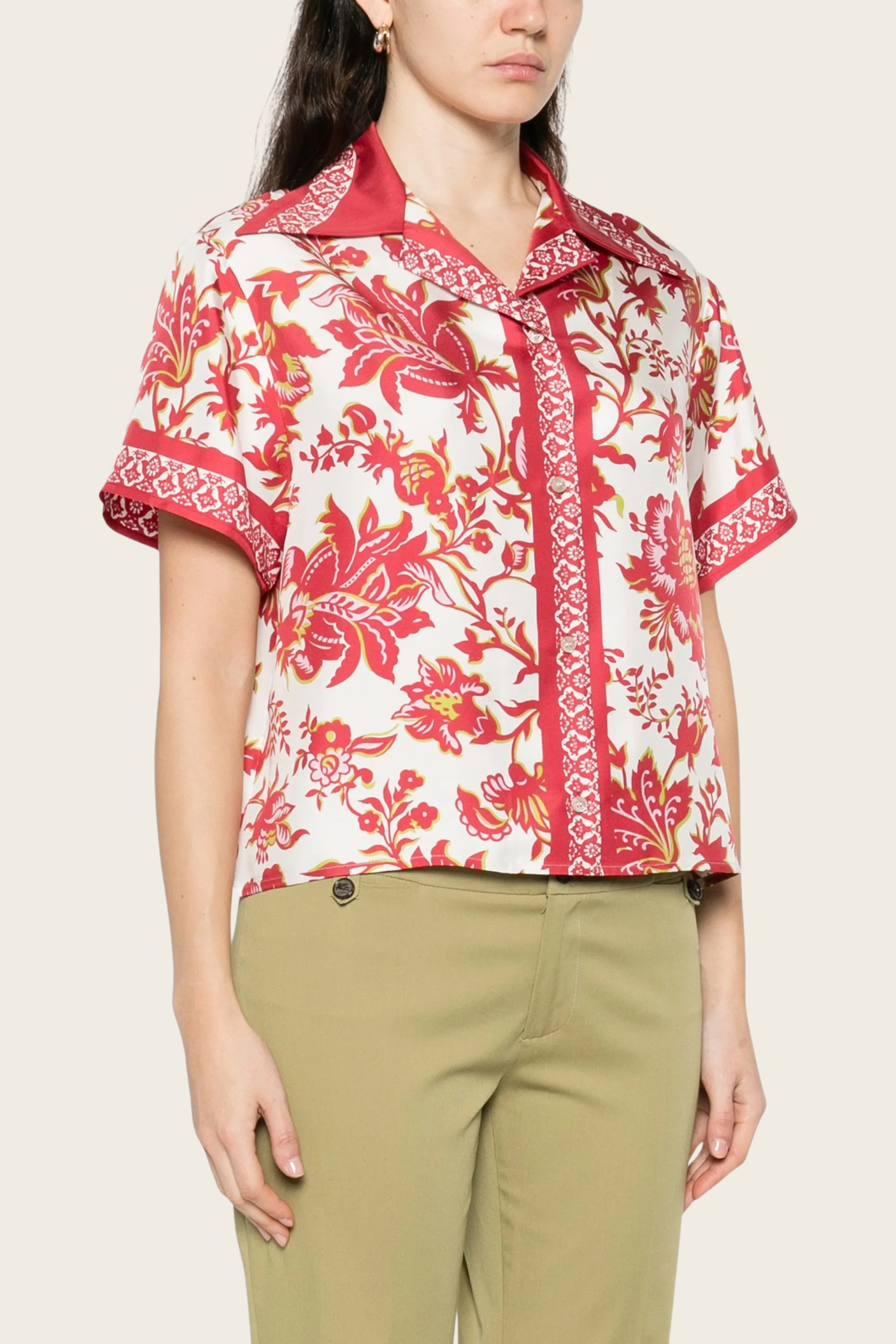 Floral Pattern Short Sleeve Shirt - Etro