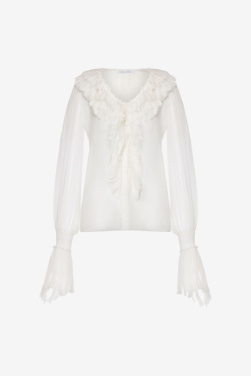 Sustainable Gauze Shirt -  Alberta Ferretti