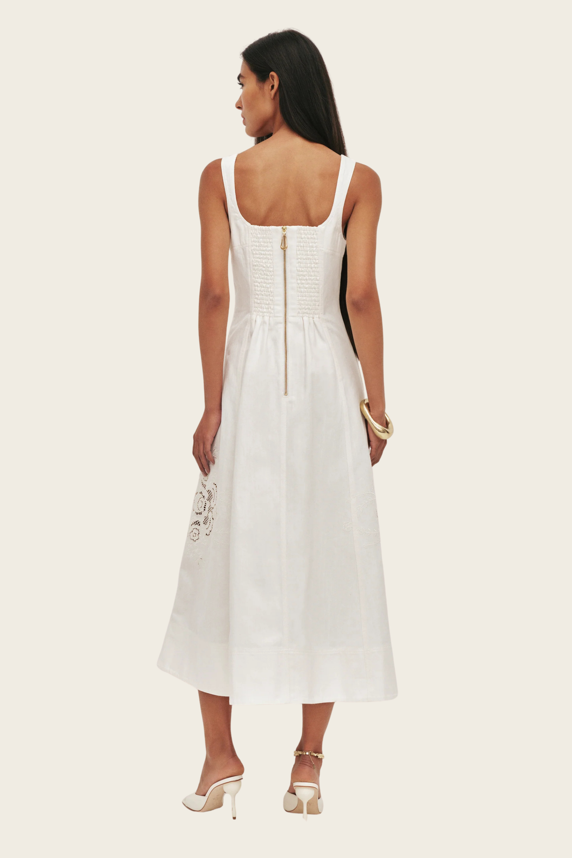 Halo Embroidered Midi Dress - Aje - ESPACE CANNELLE