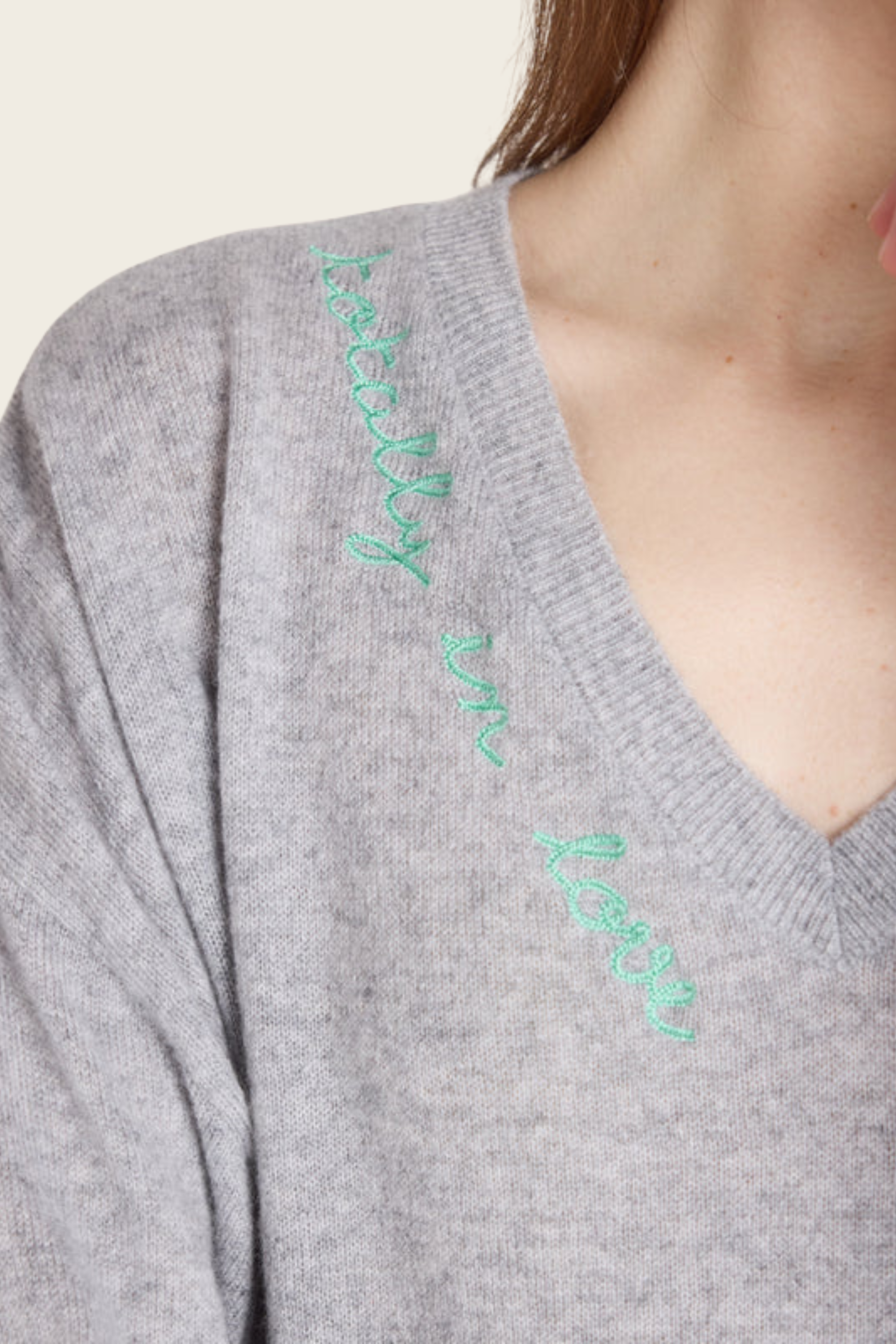 Camisola Kennedy com decote em V - Absolut Caxemira