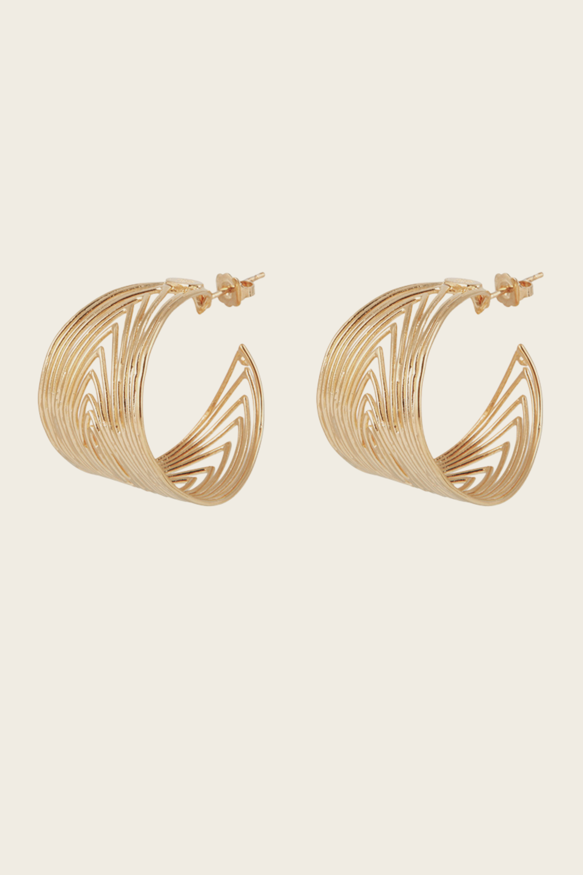 Wave creole earrings - Gas Bijoux
