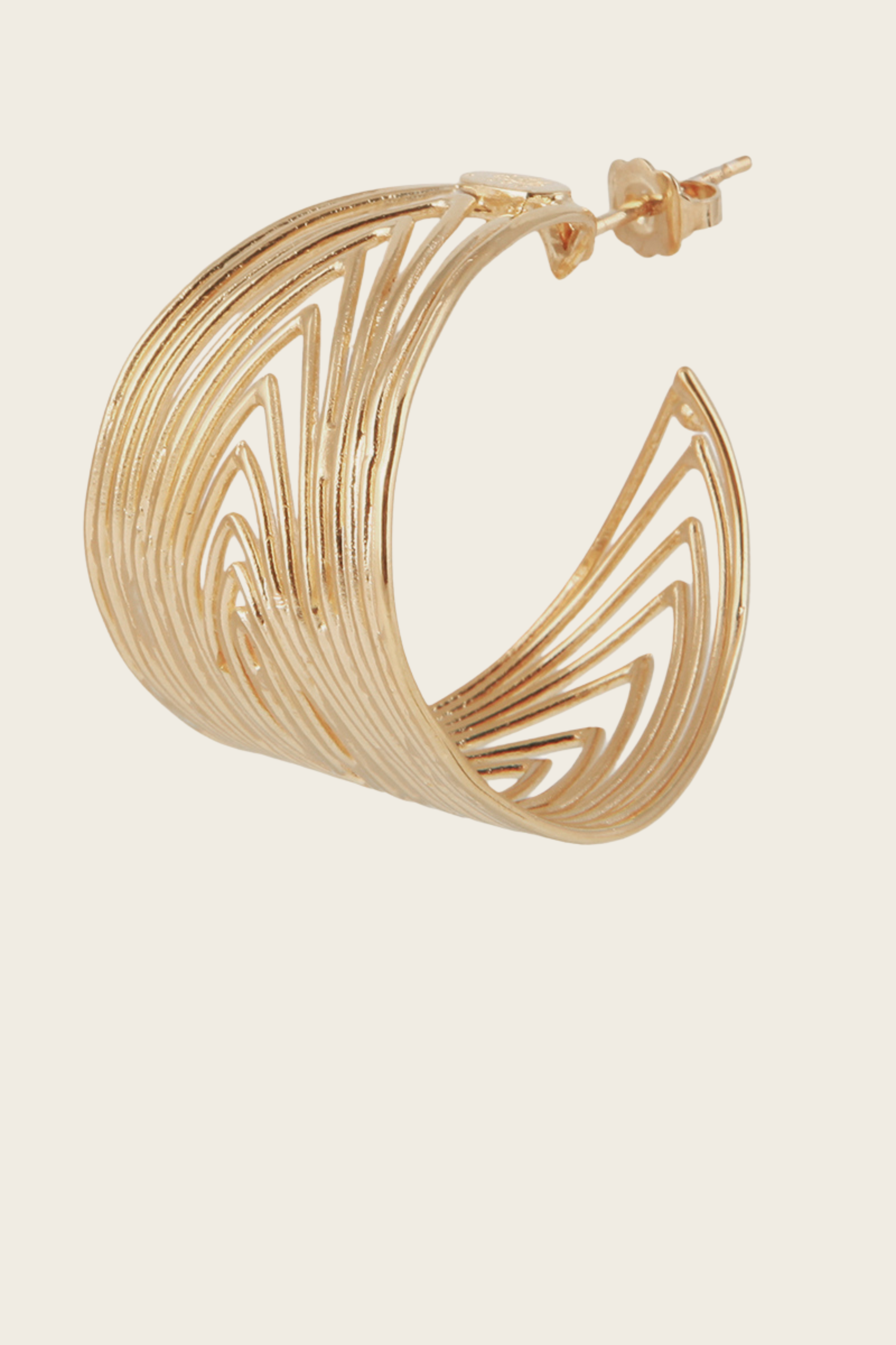Wave creole earrings - Gas Bijoux