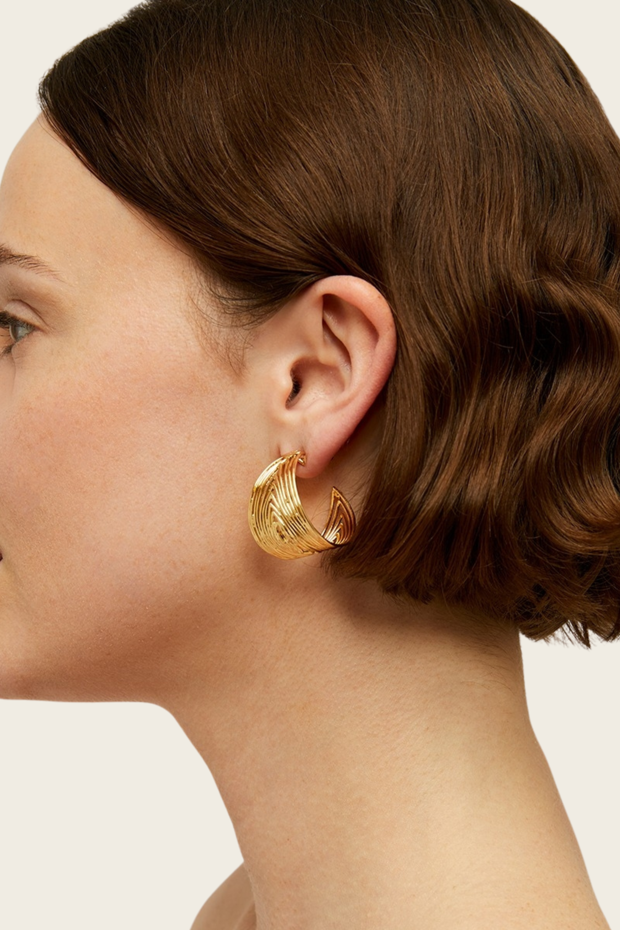 Wave creole earrings - Gas Bijoux