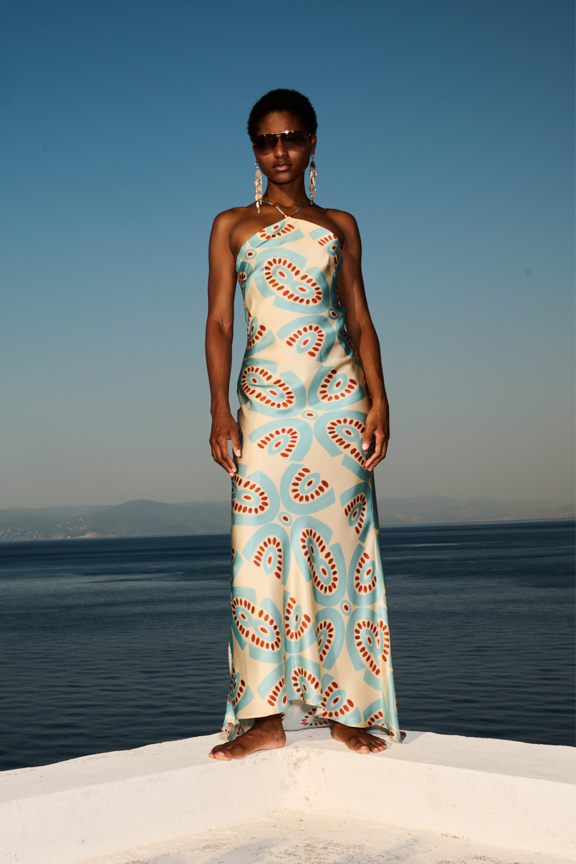 Printed Halterneck Maxi Dress - Themisz - ESPACE CANNELLE - SS26 - New Arrivals