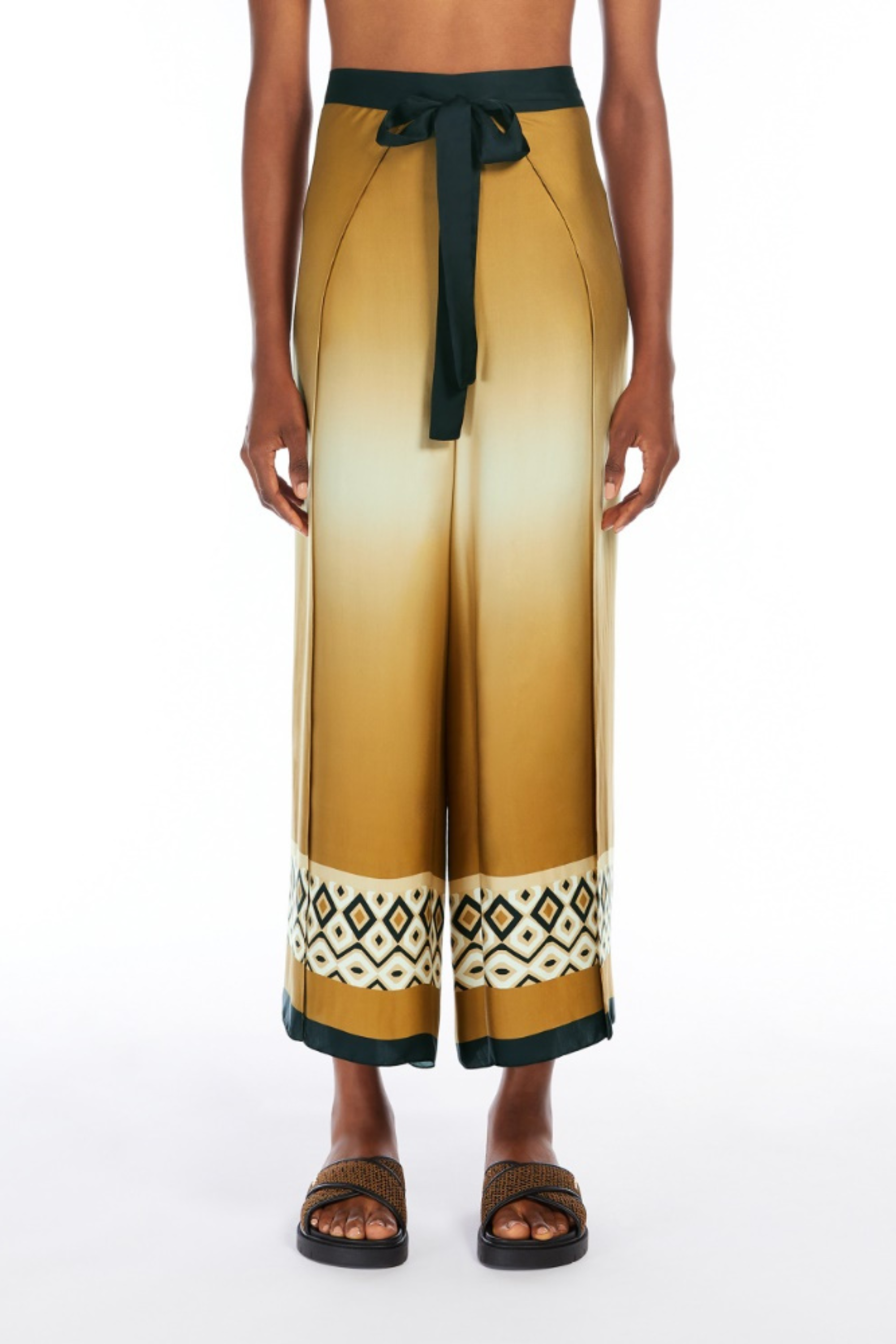 Satin Pareo Trousers - Max Mara