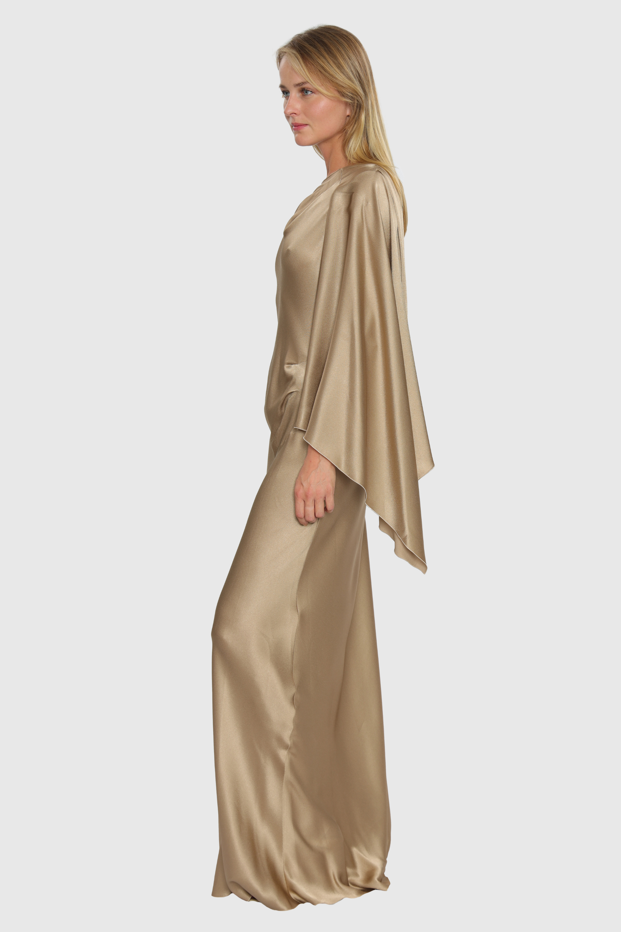 Long silk blend dress - Alberta Ferretti