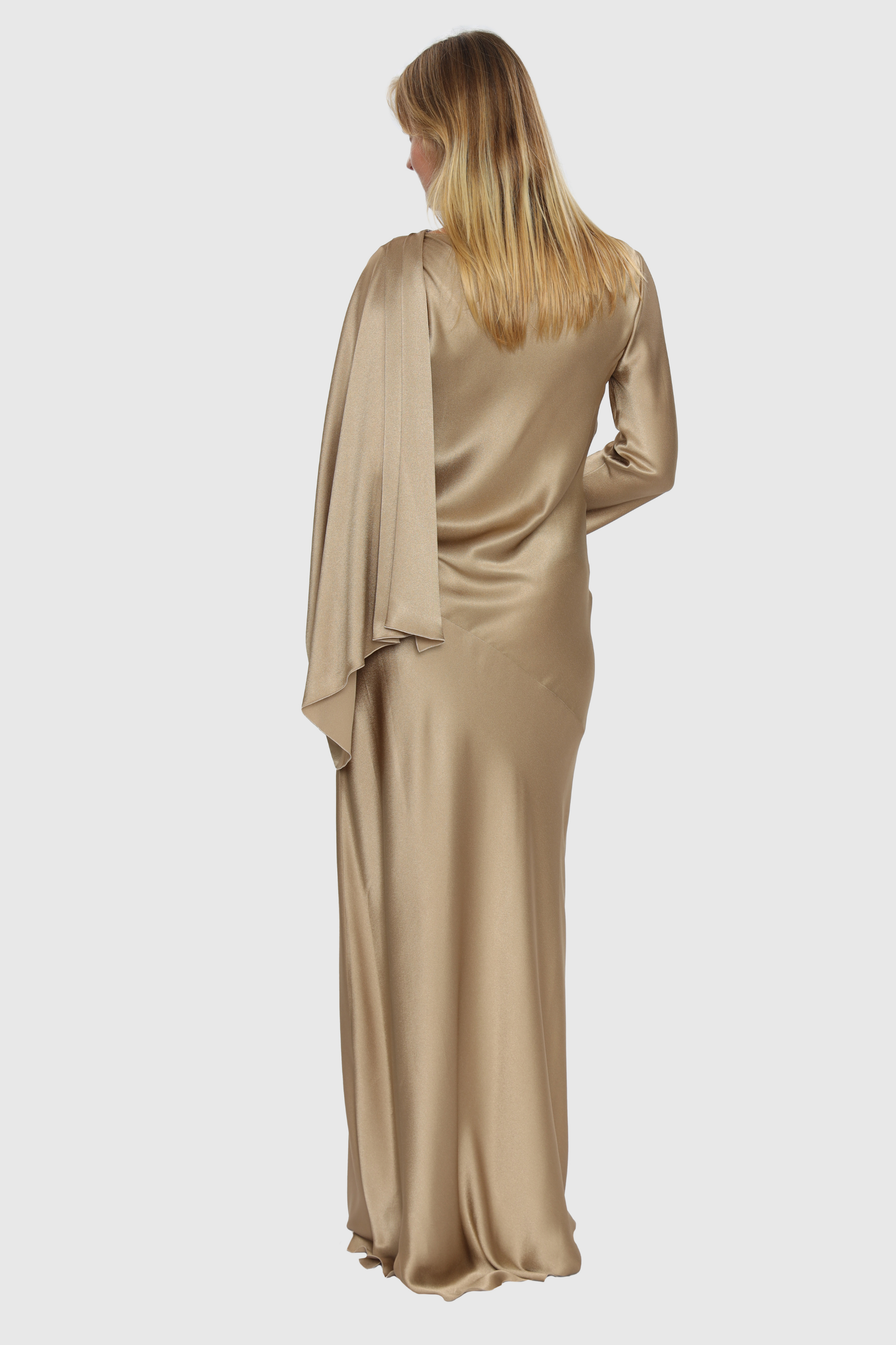 Long silk blend dress - Alberta Ferretti