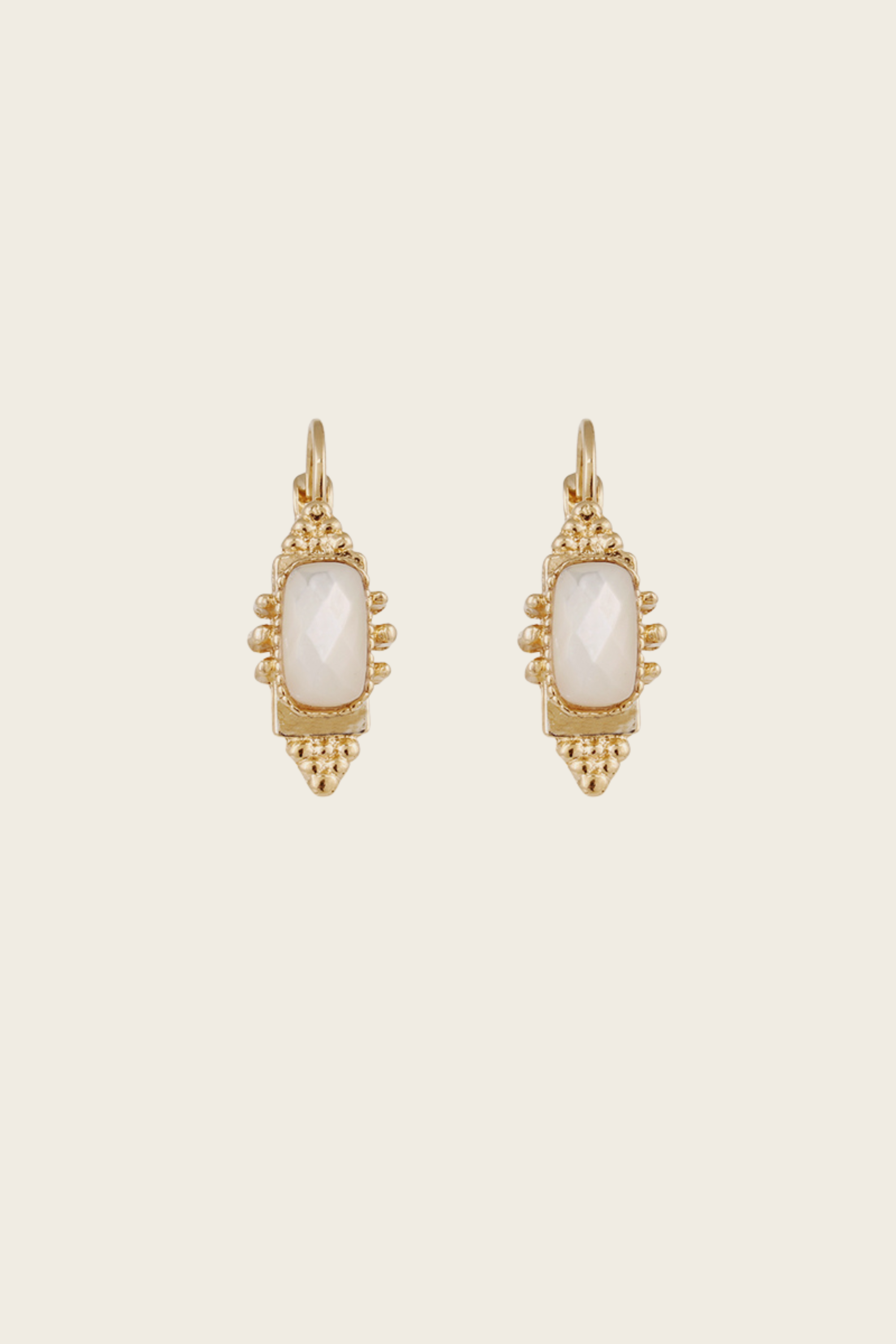 Serti Talisman small size White Mother-of-pearl - Gas Bijoux